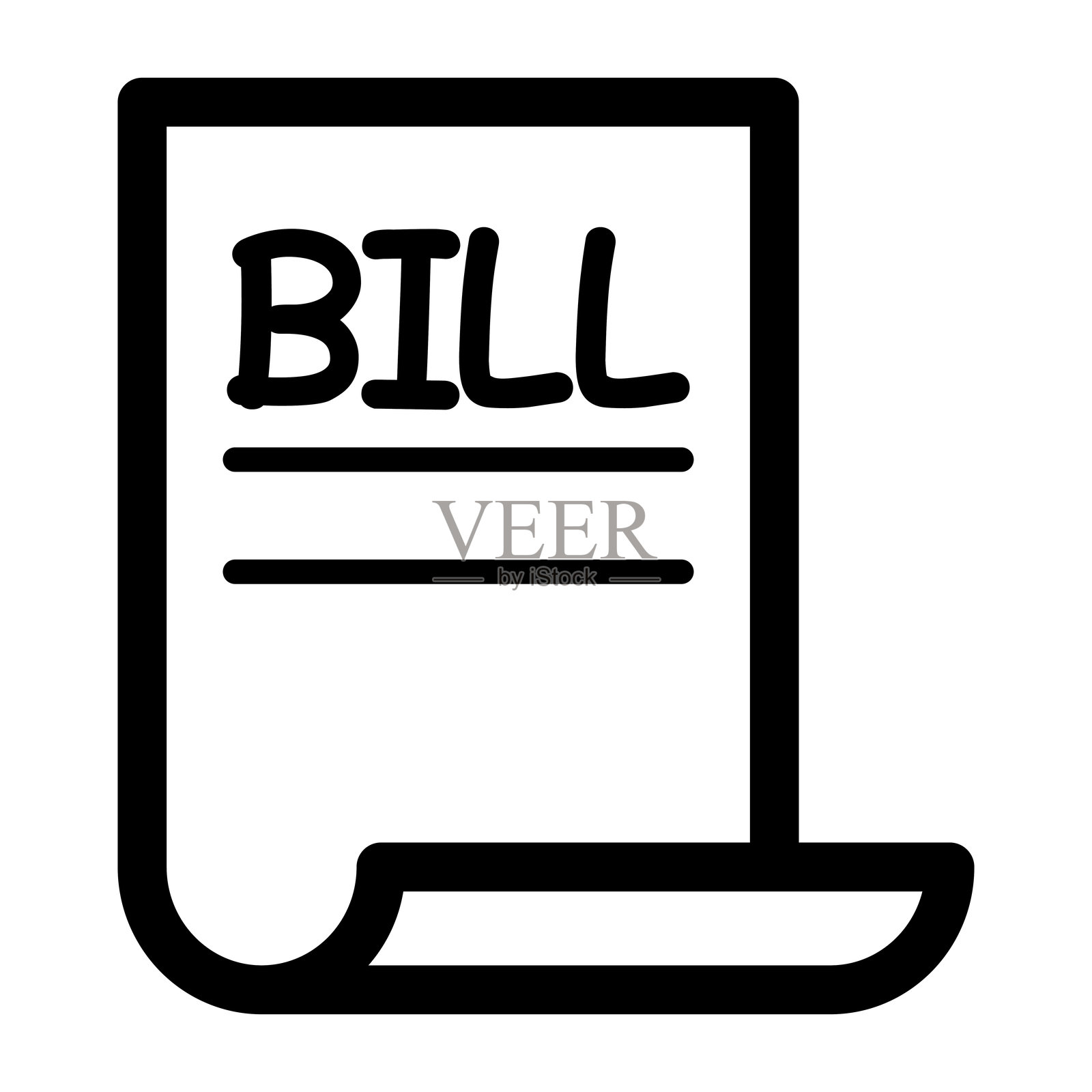 账单图标插画图片素材