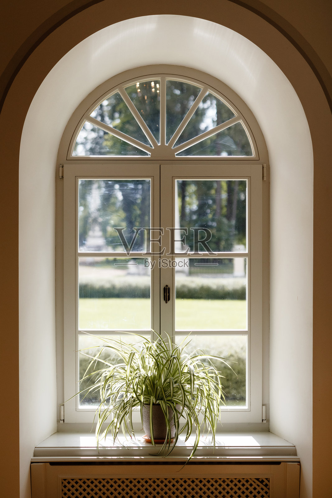 历史遗产中的复古拱形窗户照片摄影图片