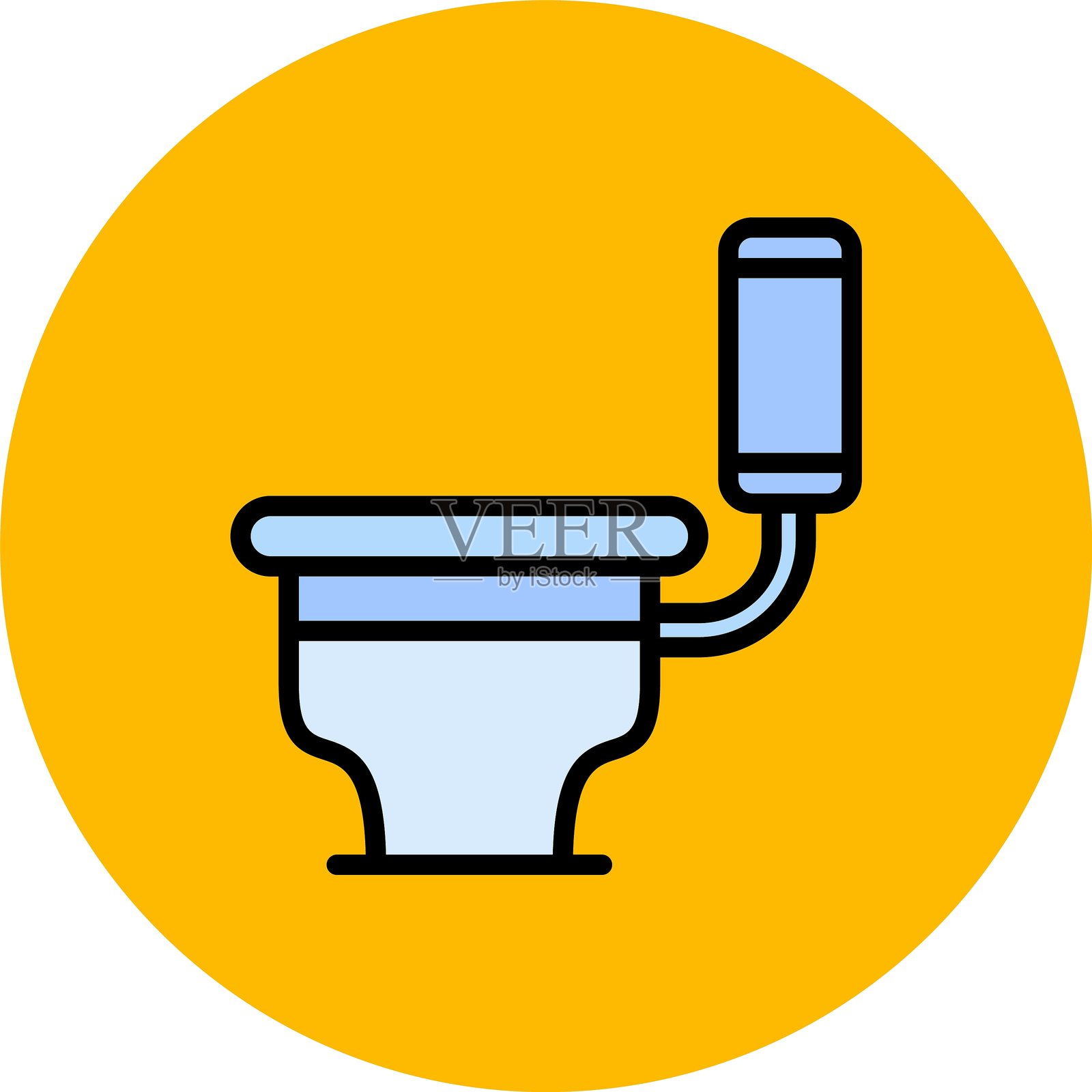 厕所图标插画图片素材