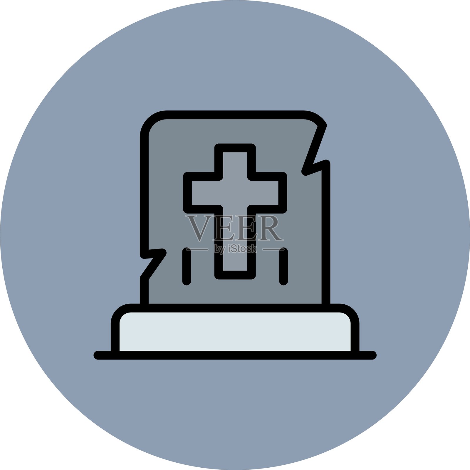 墓碑图标插画图片素材