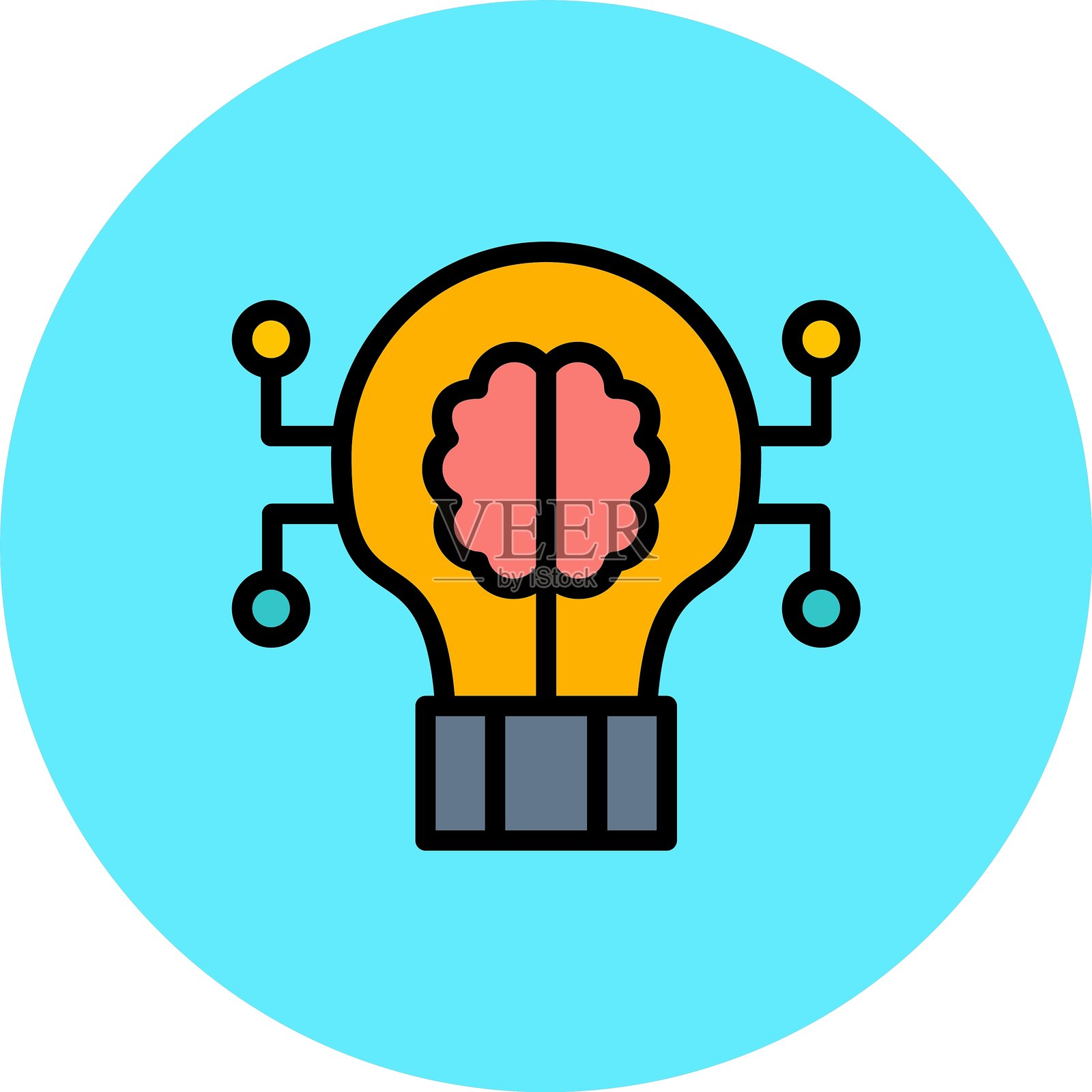 深度学习图标插画图片素材