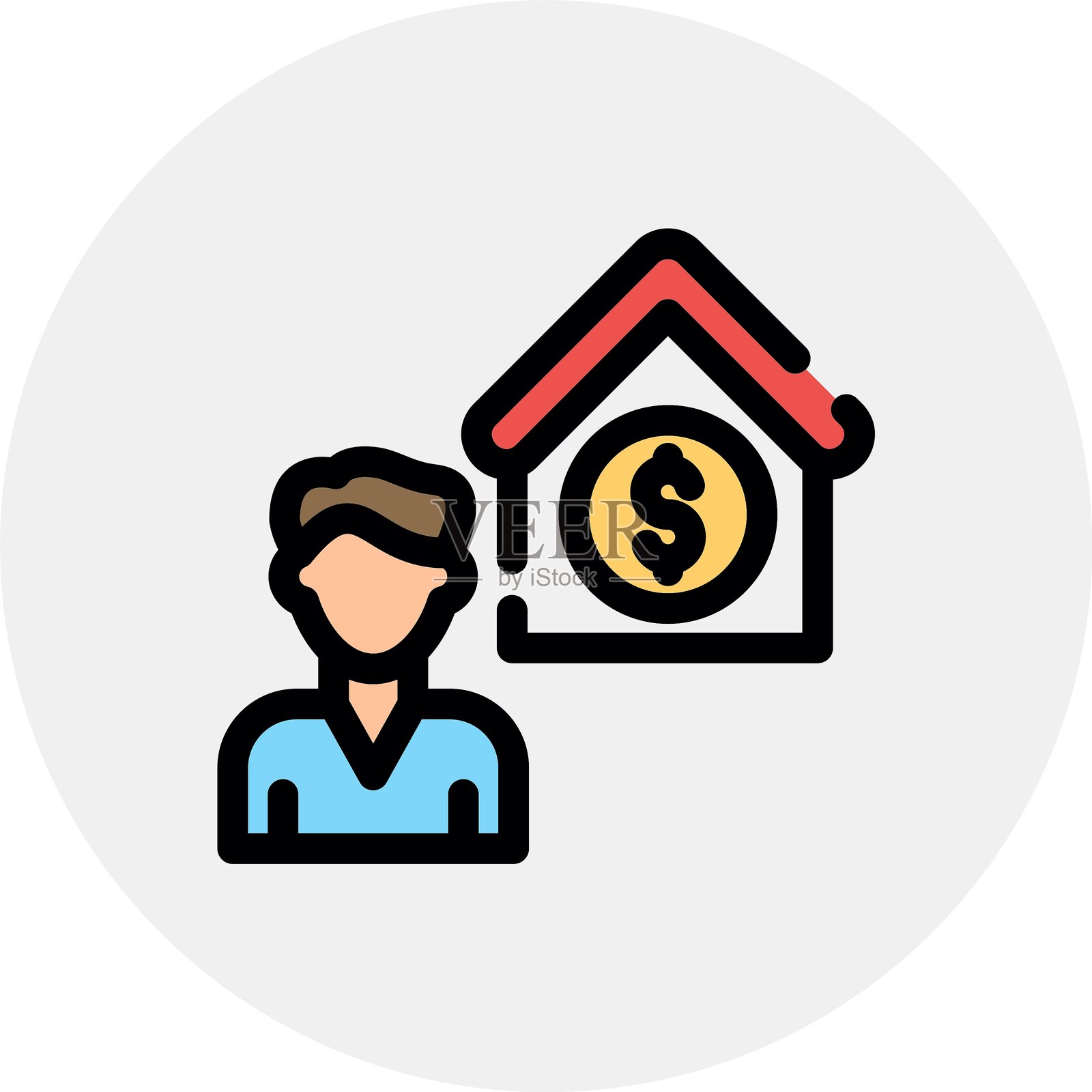 经纪商图标插画图片素材