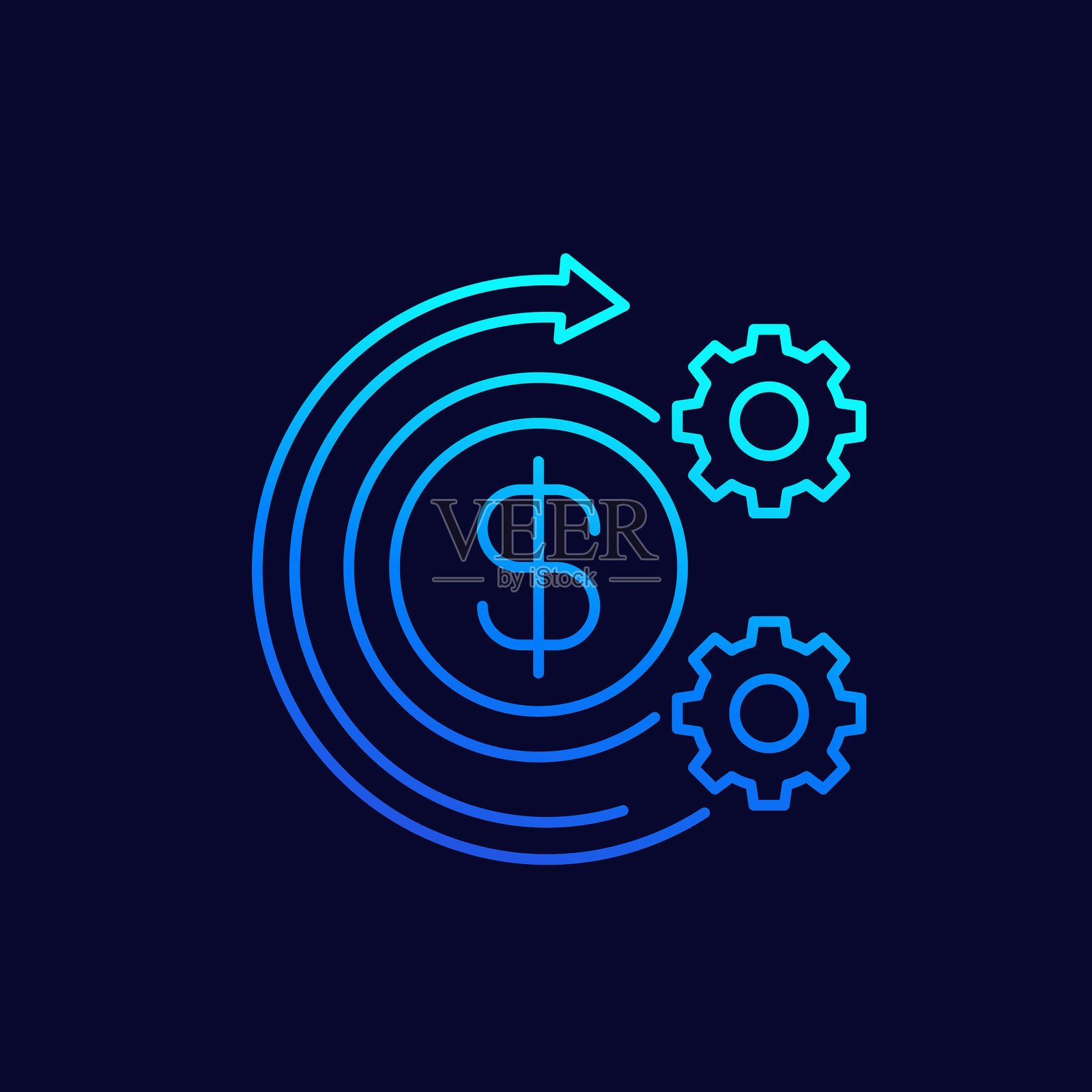 健身、健康、健身房时尚图标在圆形中插画图片素材