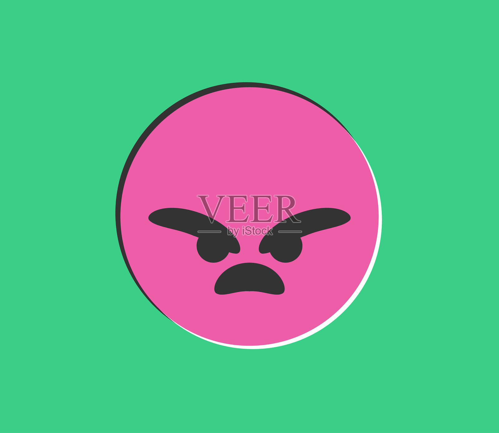 表情符号设计的丝网印刷插图技术插画图片素材