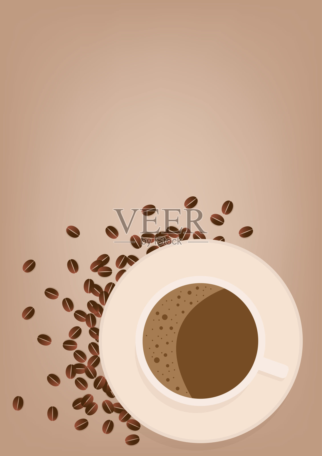 咖啡杯。咖啡杯。早晨咖啡。插画图片素材