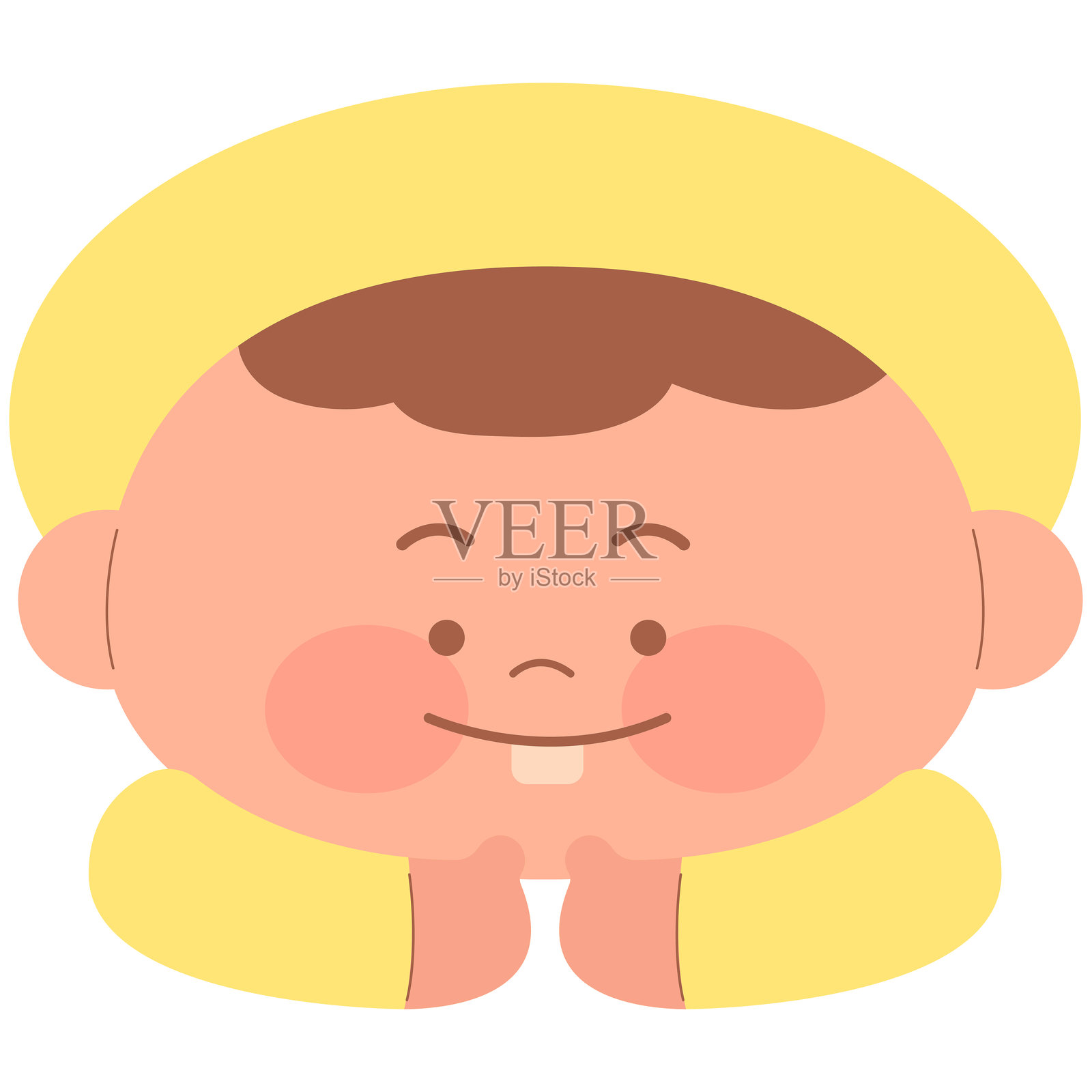 可爱的幼儿园男孩儿童角色插画图片素材