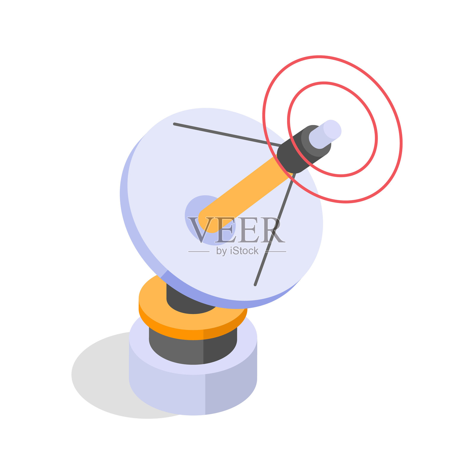 卫星天线插画图片素材