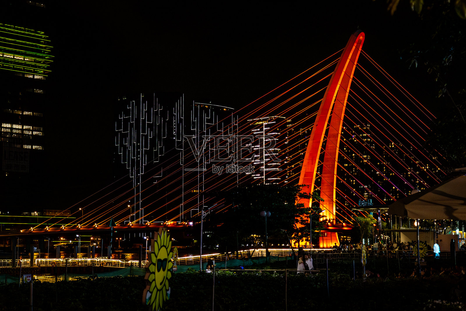 胡志明市的巴松桥。（越南语：Cầu Ba Son）。西贡。照片摄影图片