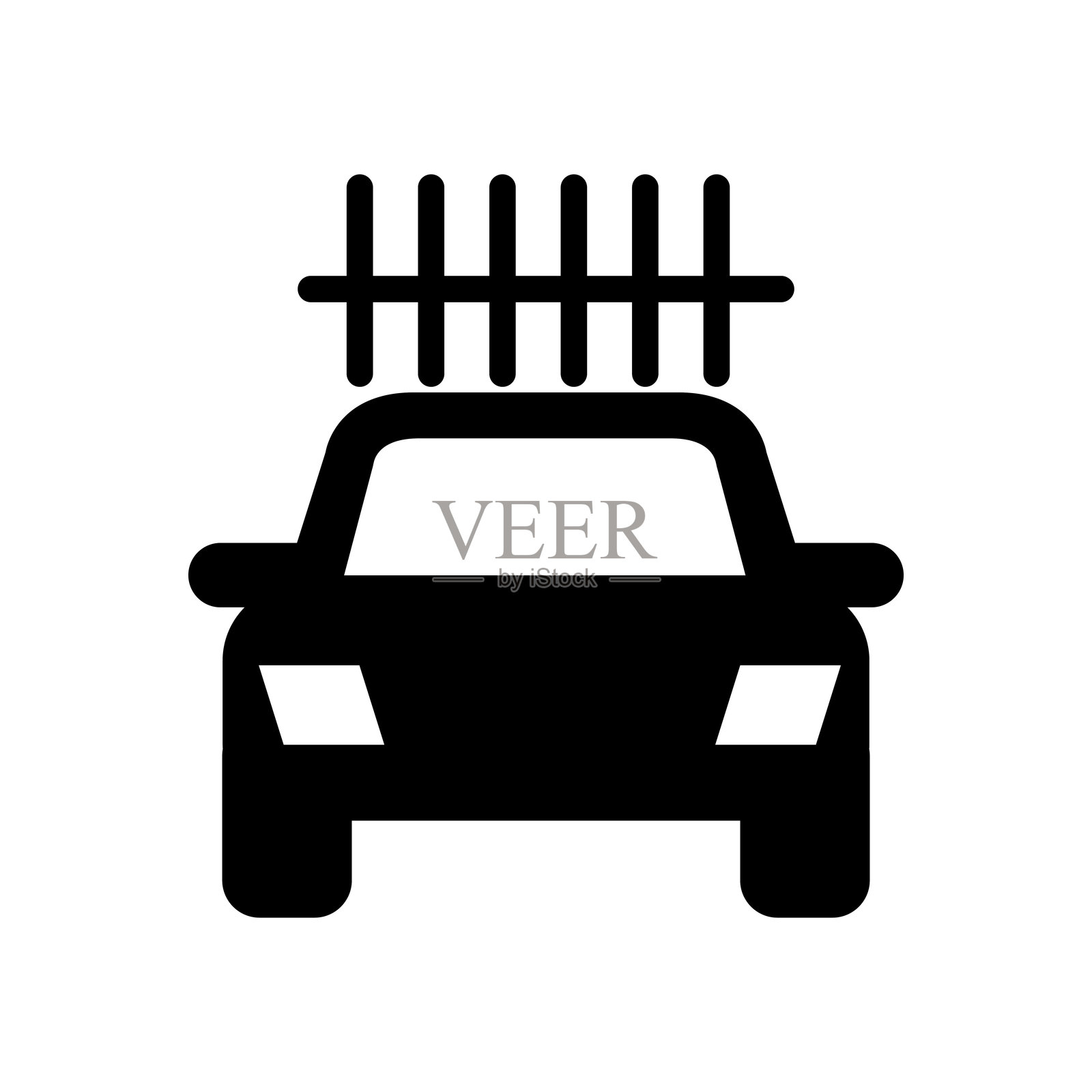 洗车图标插画图片素材