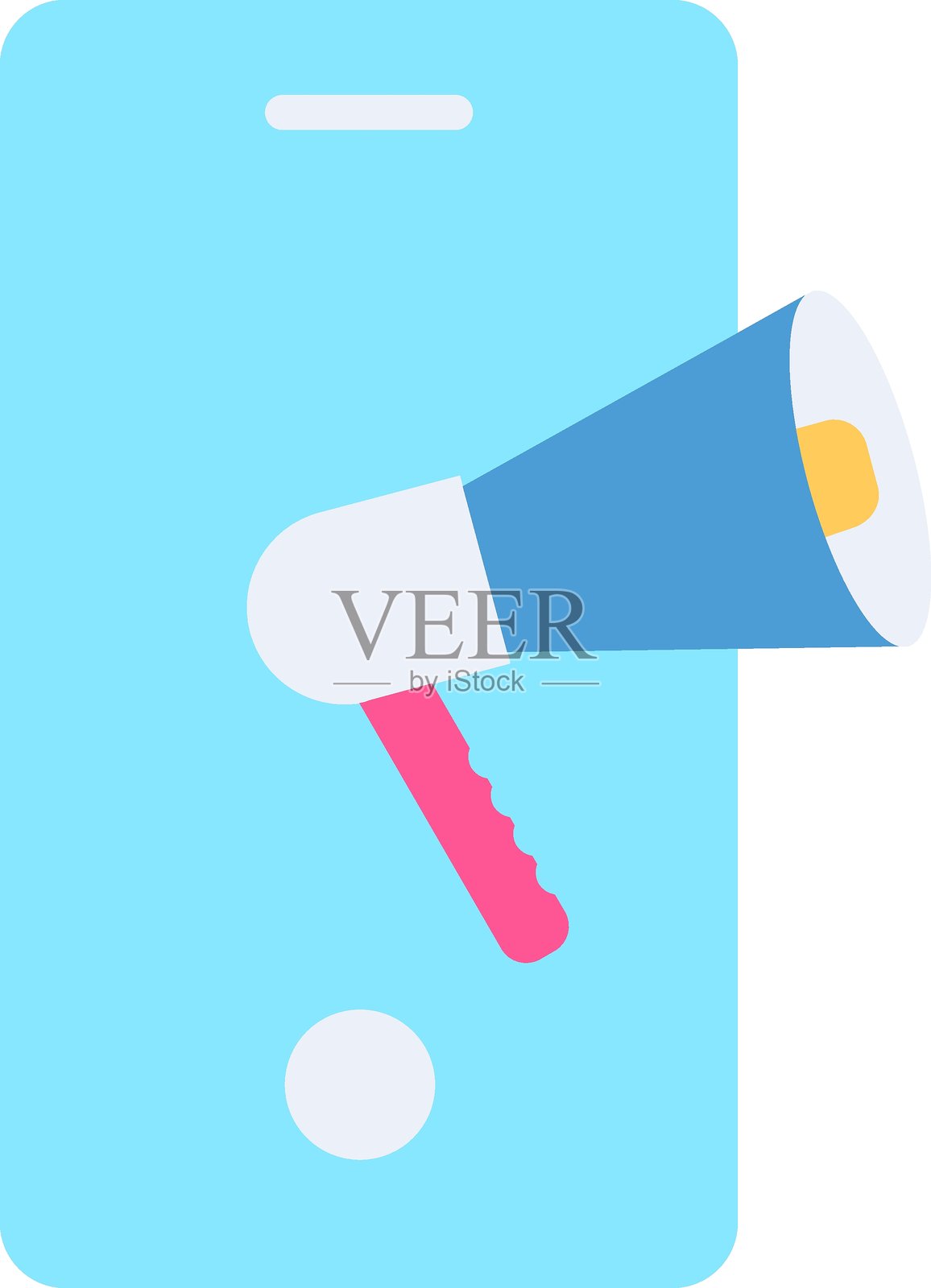 移动营销图标风格插画图片素材