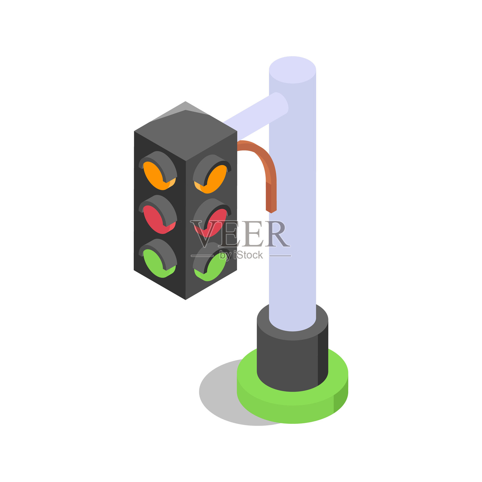 交通信号灯插画图片素材