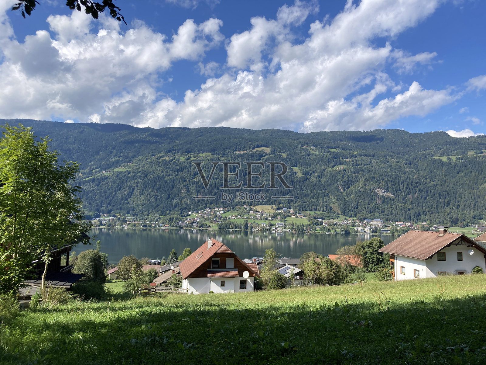 奥地利的沃尔特湖照片摄影图片