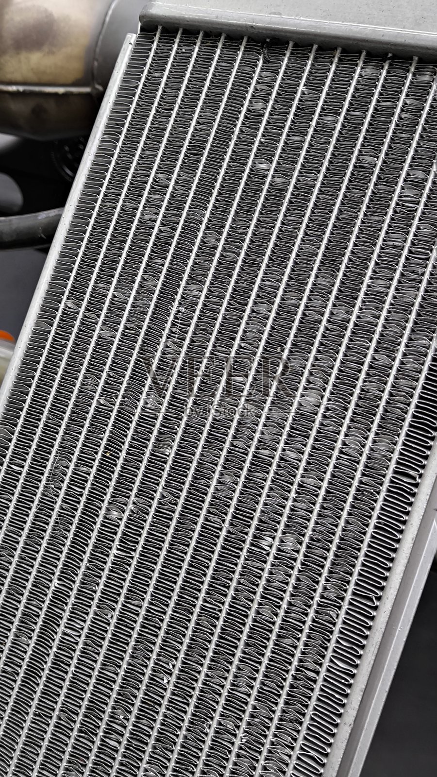 发动机冷却用散热器照片摄影图片