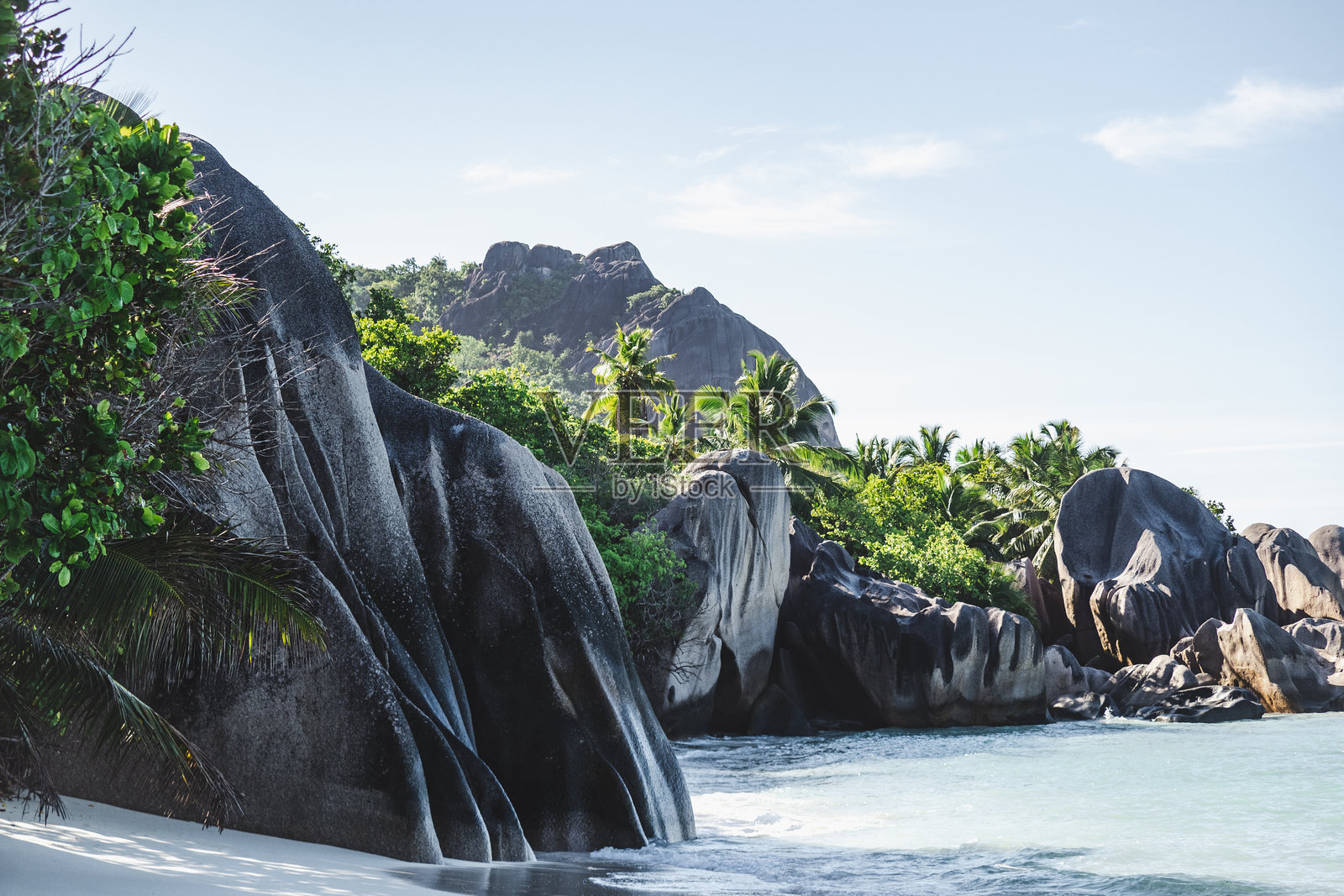 塞舌尔美丽岛屿的壮观景色照片摄影图片