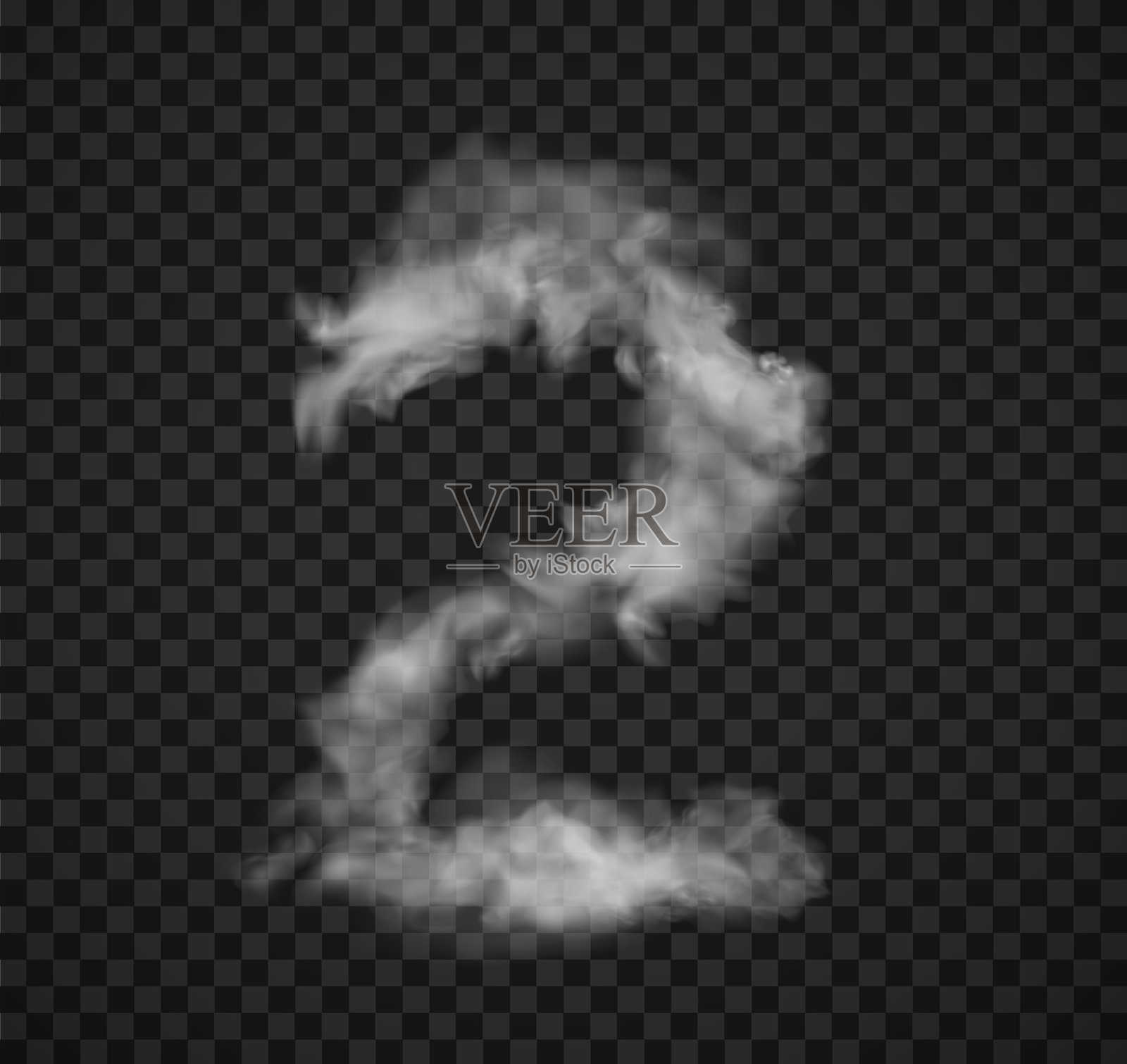 雾和烟的第二个数字。矢量插图插画图片素材