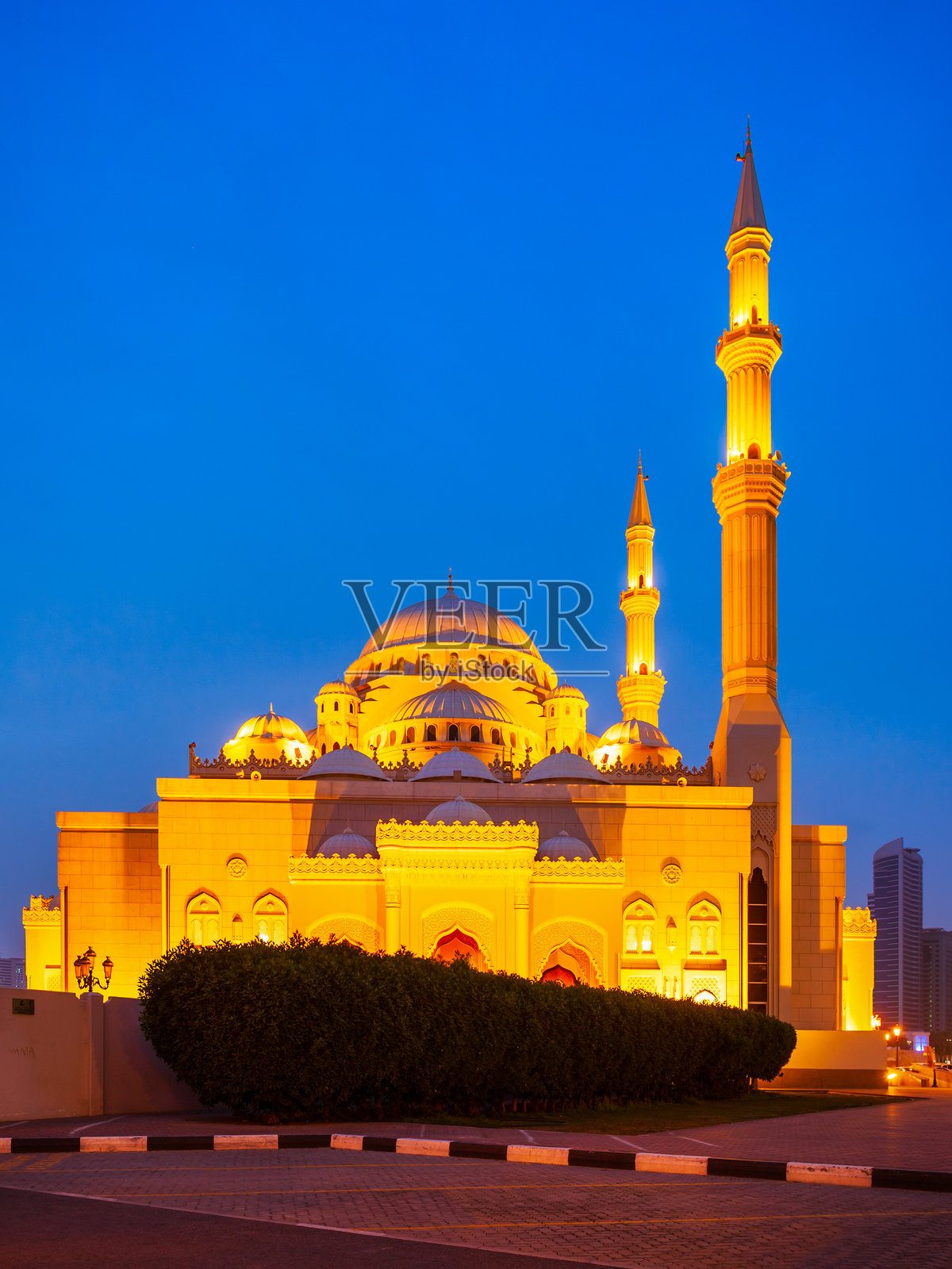 沙迦的阿尔诺尔清真寺照片摄影图片