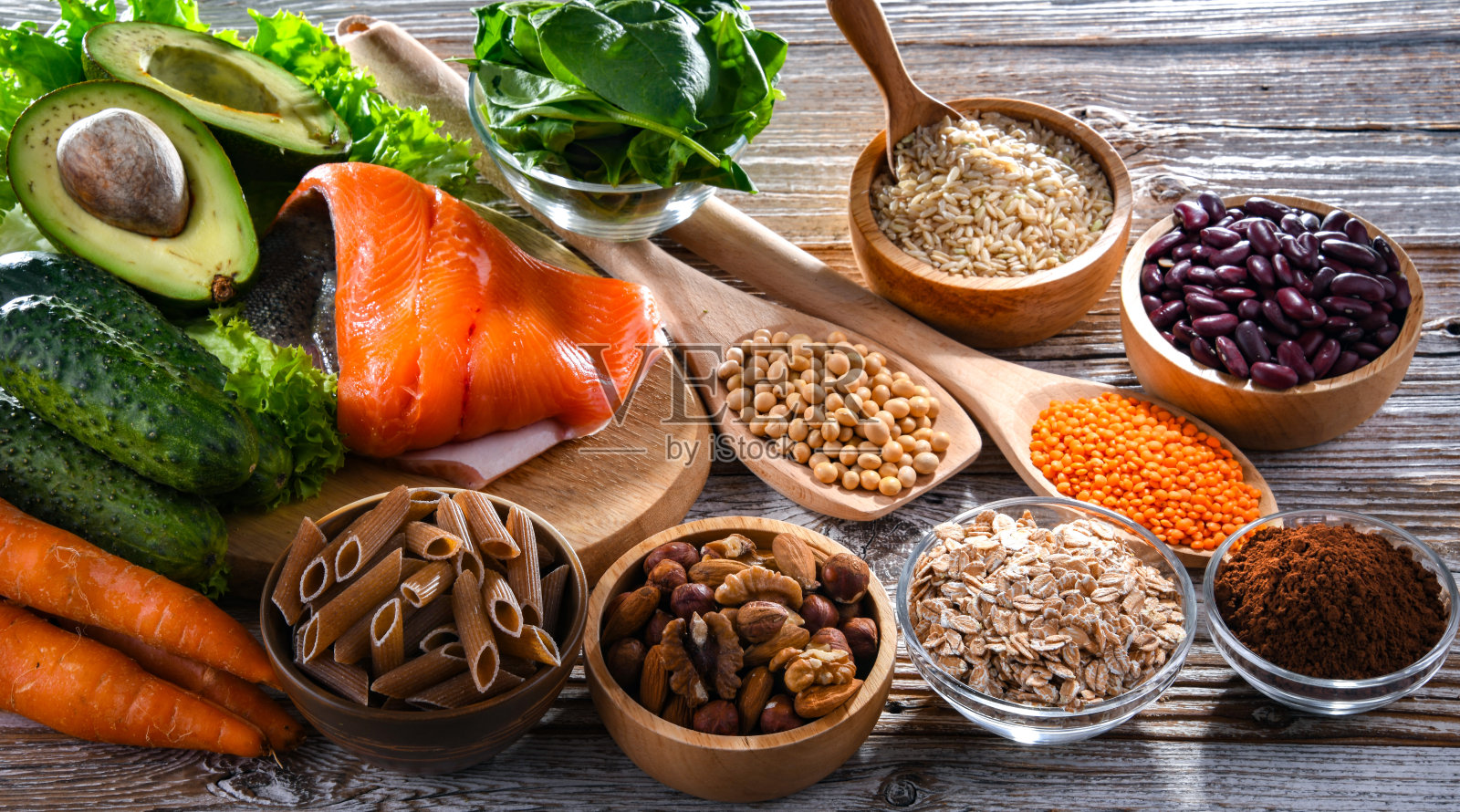 推荐用于稳定胰岛素和血糖水平的食物照片摄影图片