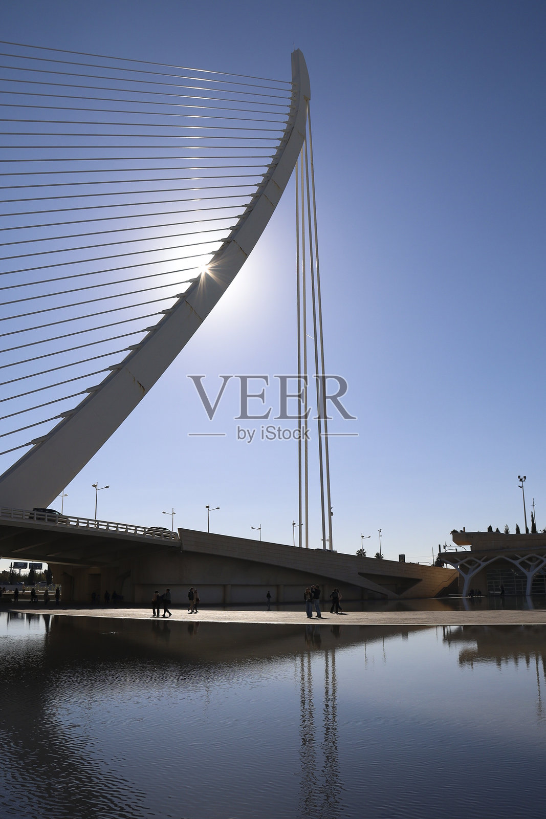 瓦伦西亚市的阿祖德·德·奥罗桥的建筑细节照片摄影图片