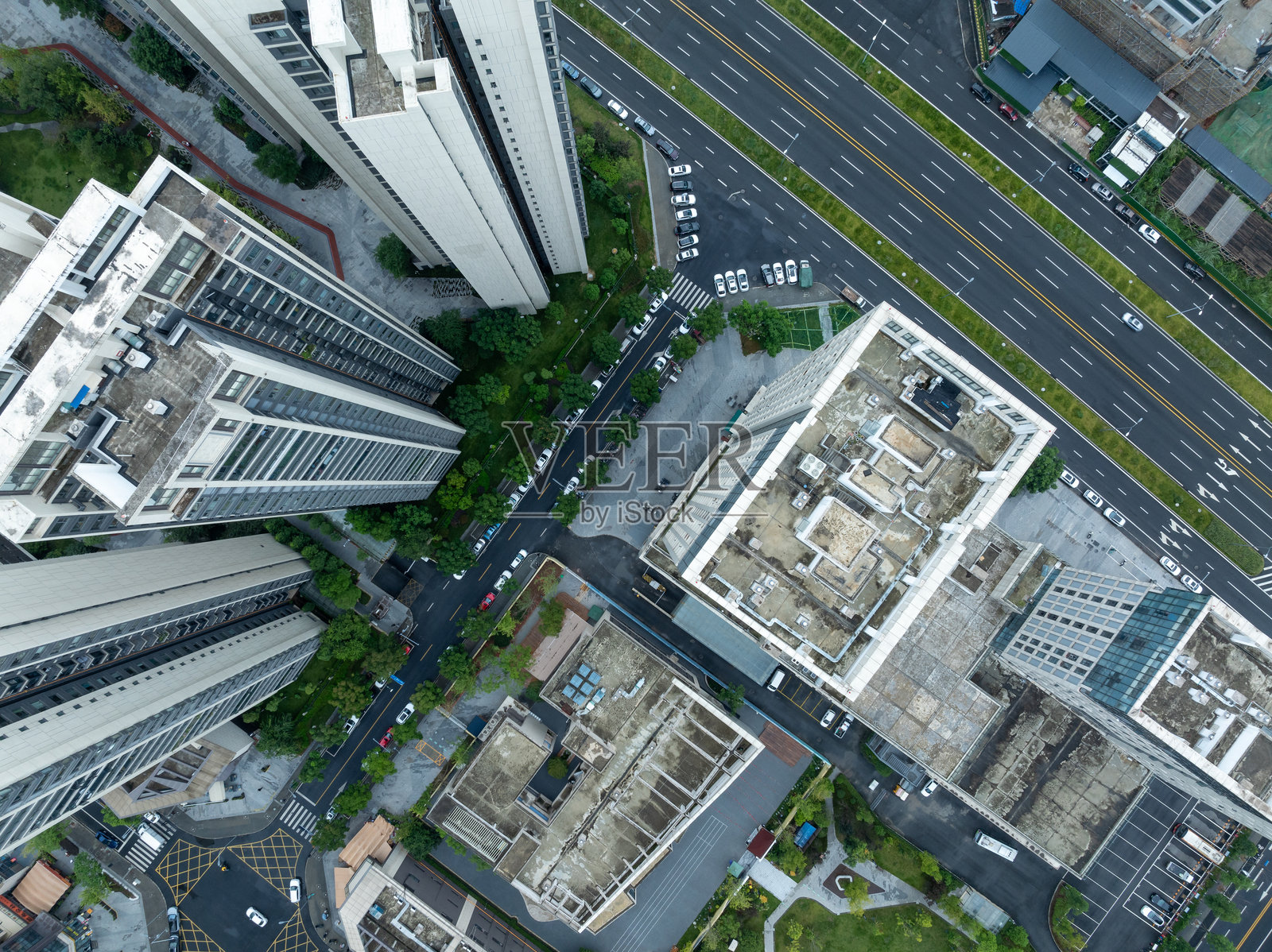 中国成都天府新区的景观鸟瞰图照片摄影图片