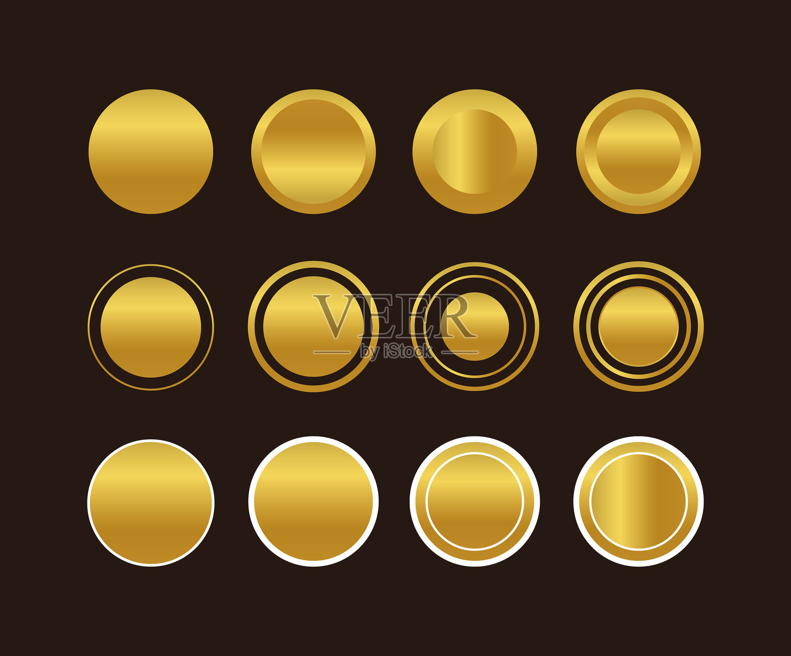 CTA按钮集。插画图片素材