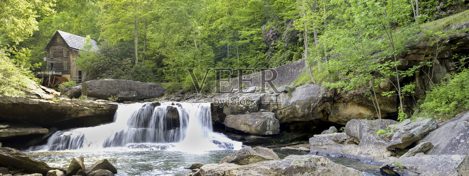 全景格雷克磨坊照片摄影图片