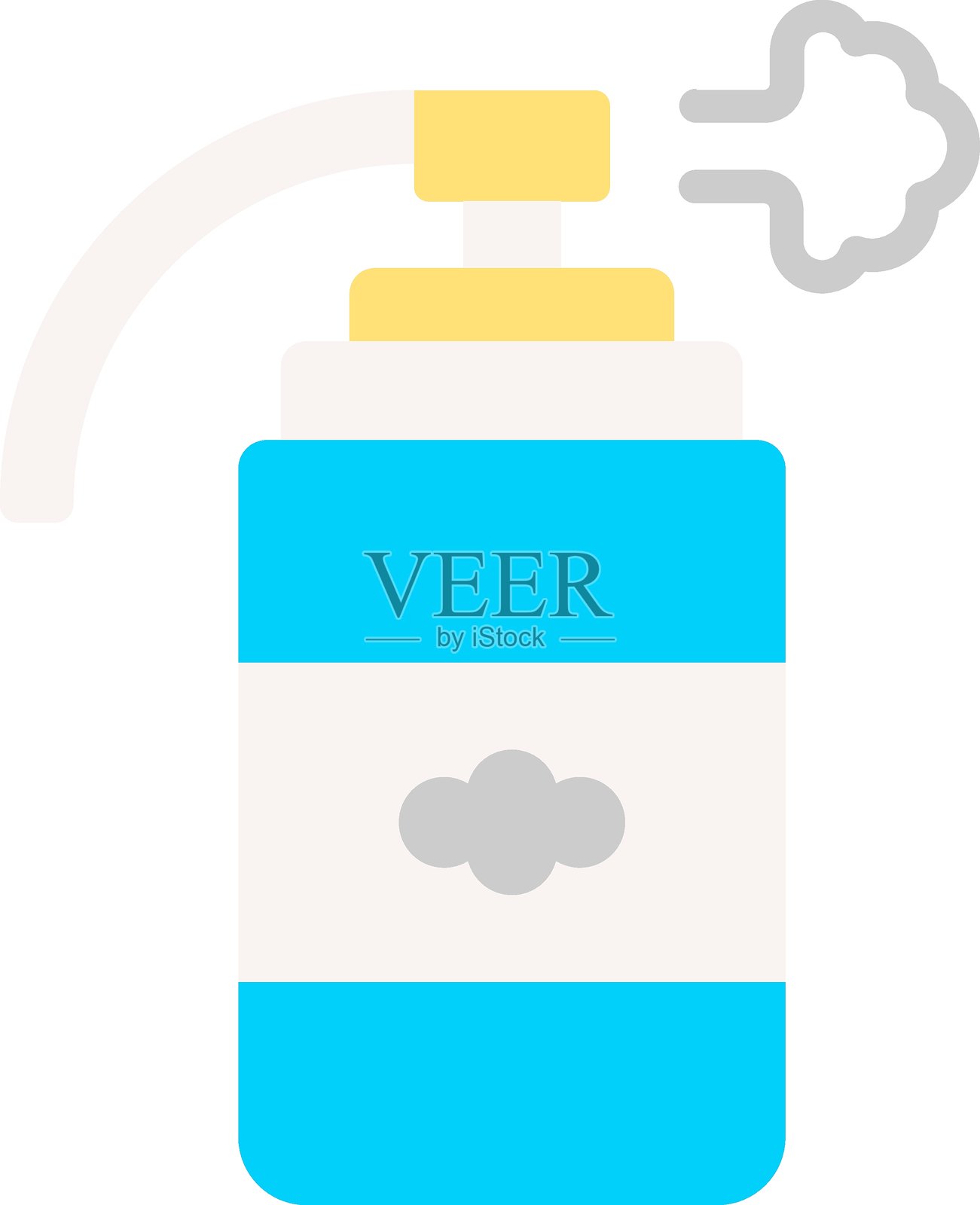 催泪瓦斯图标风格插画图片素材