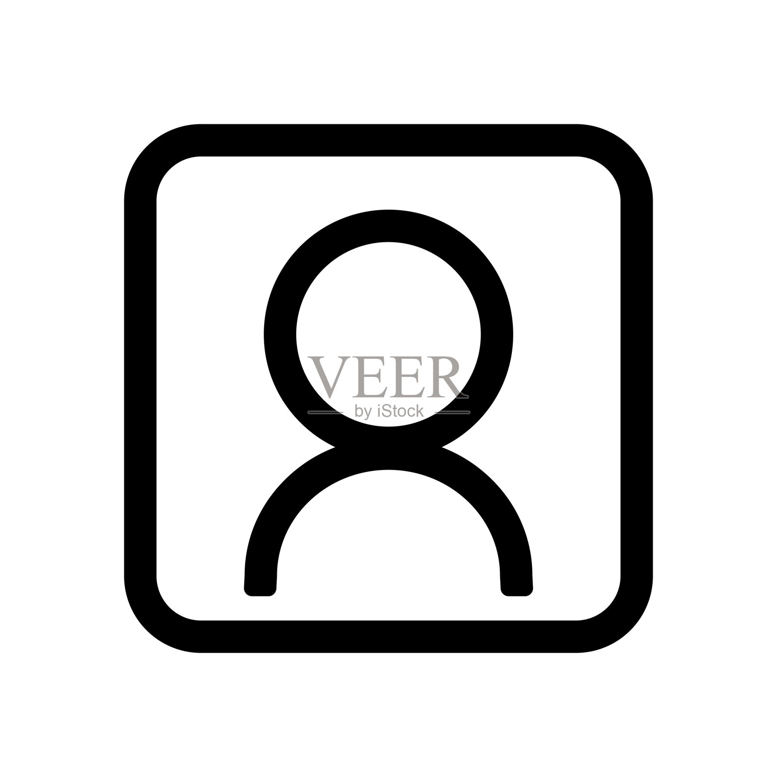 个人资料图标的矢量插图插画图片素材