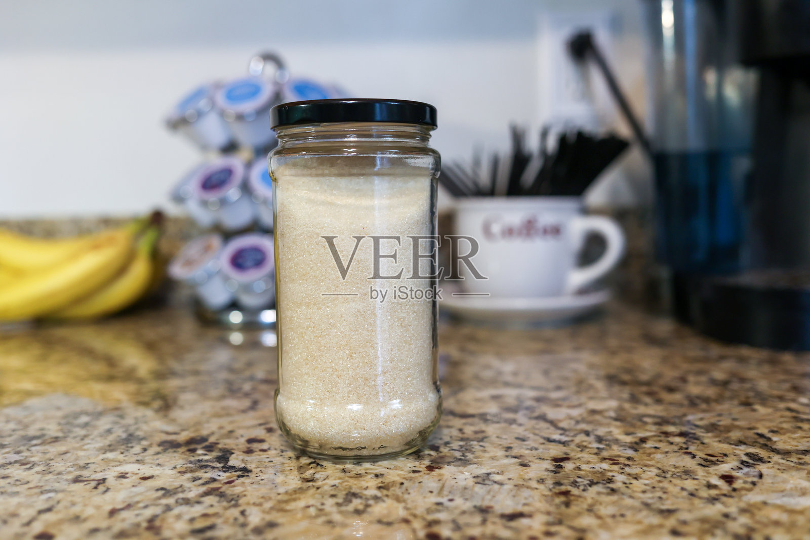 一罐有机糖照片摄影图片