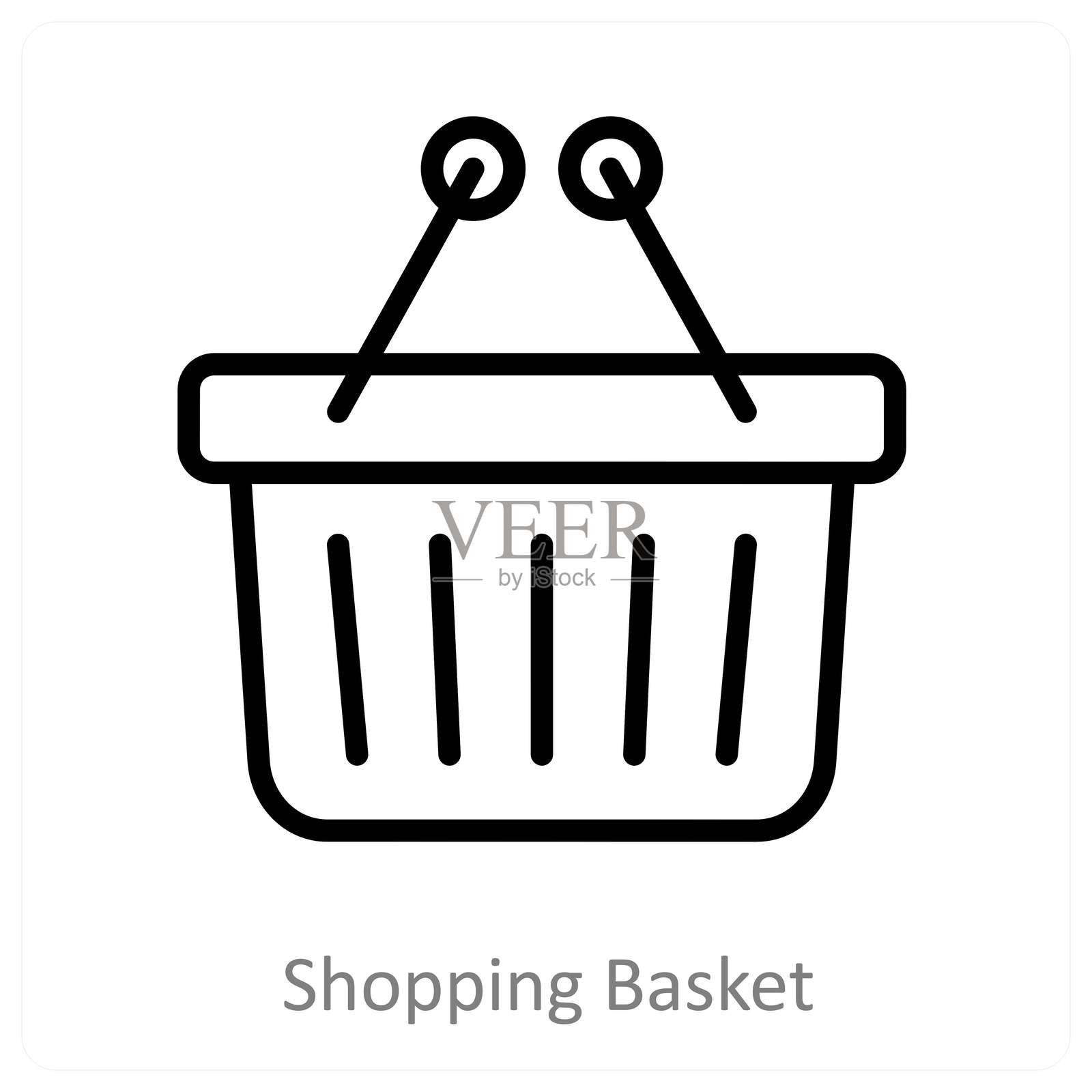 购物篮插画图片素材