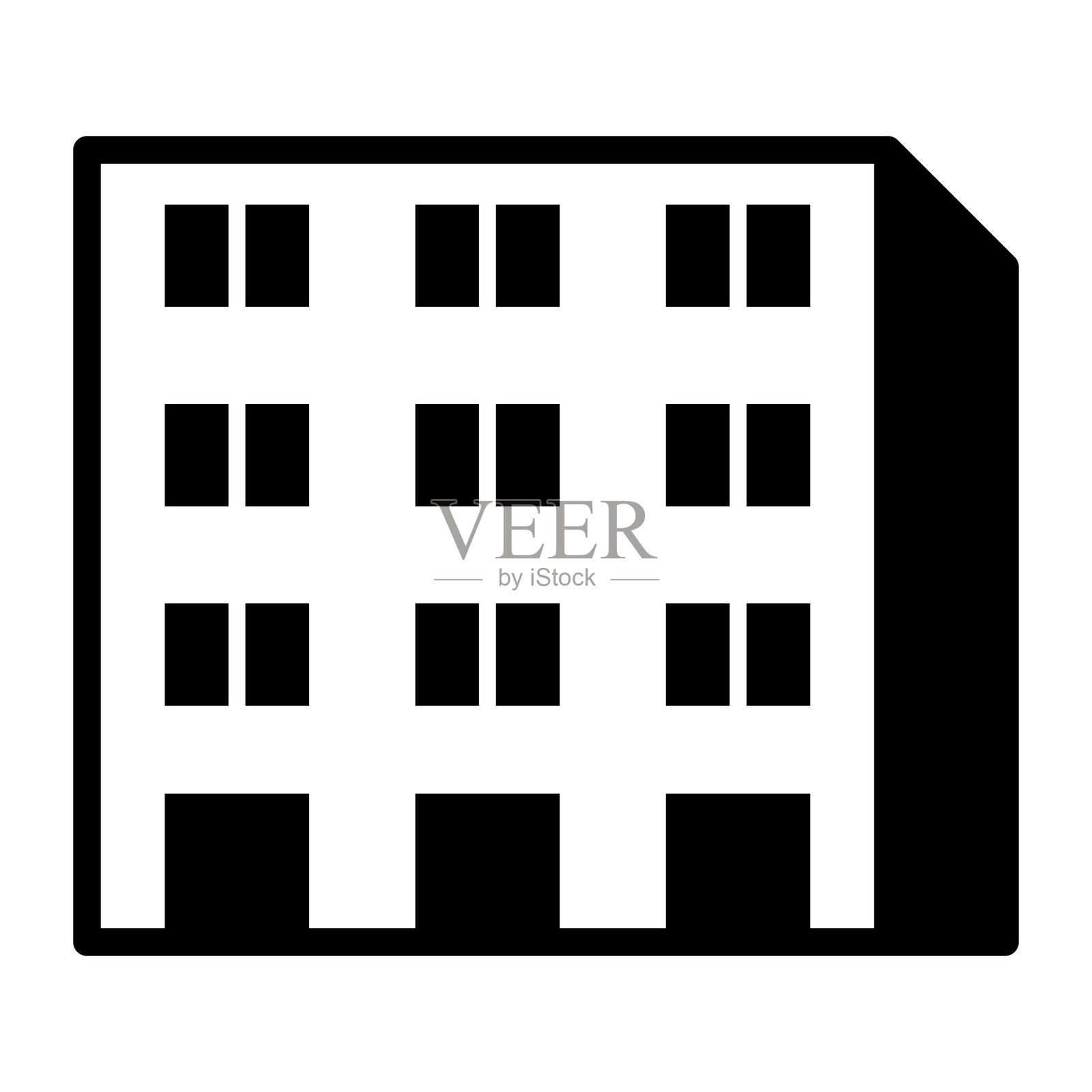 建筑图标插画图片素材