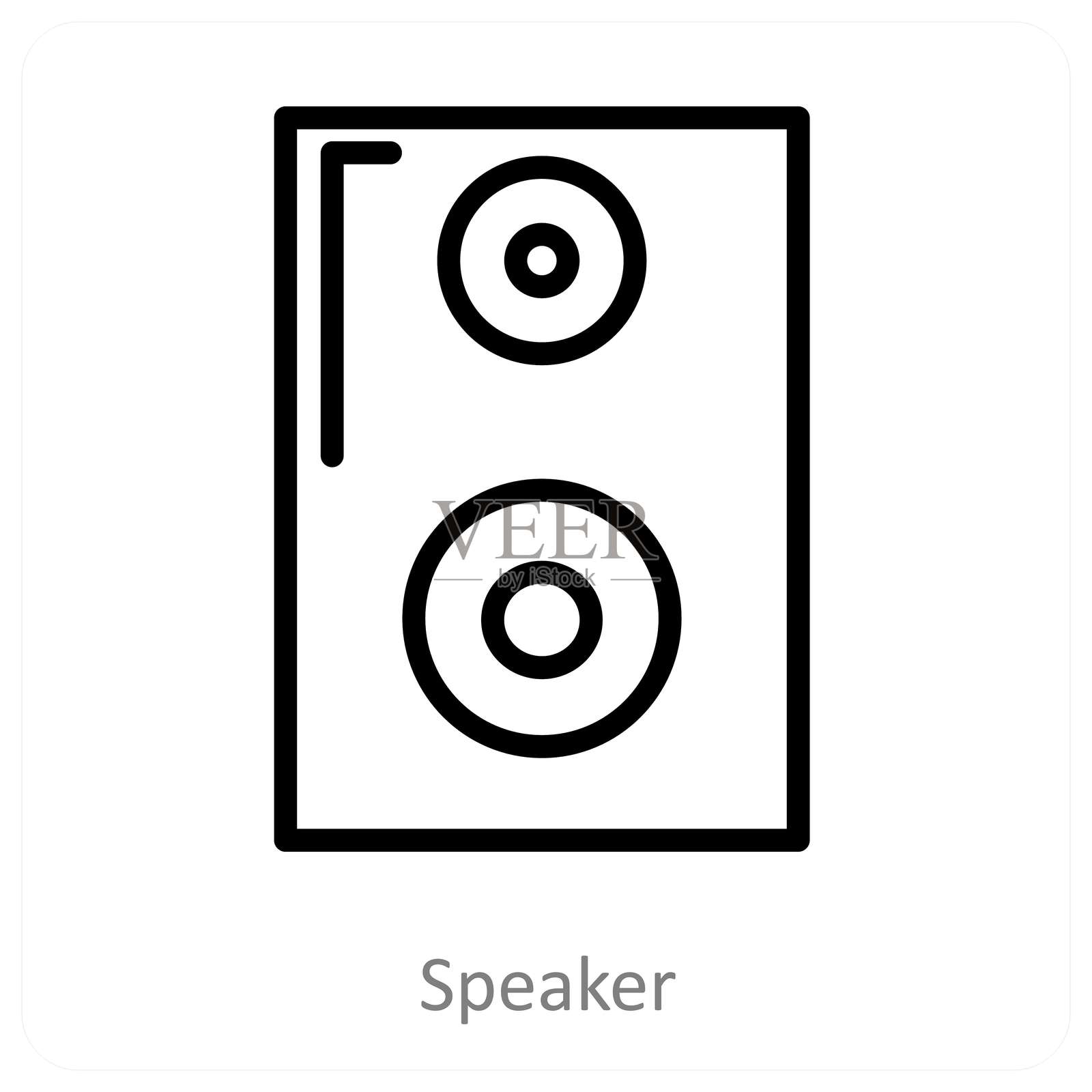 扬声器插画图片素材