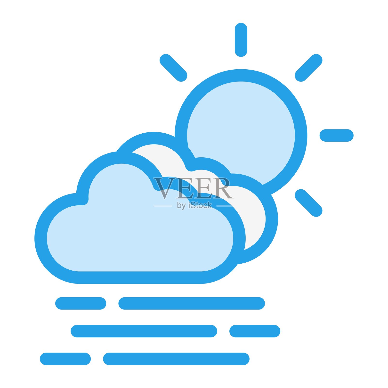 雾霾矢量图标设计插图插画图片素材