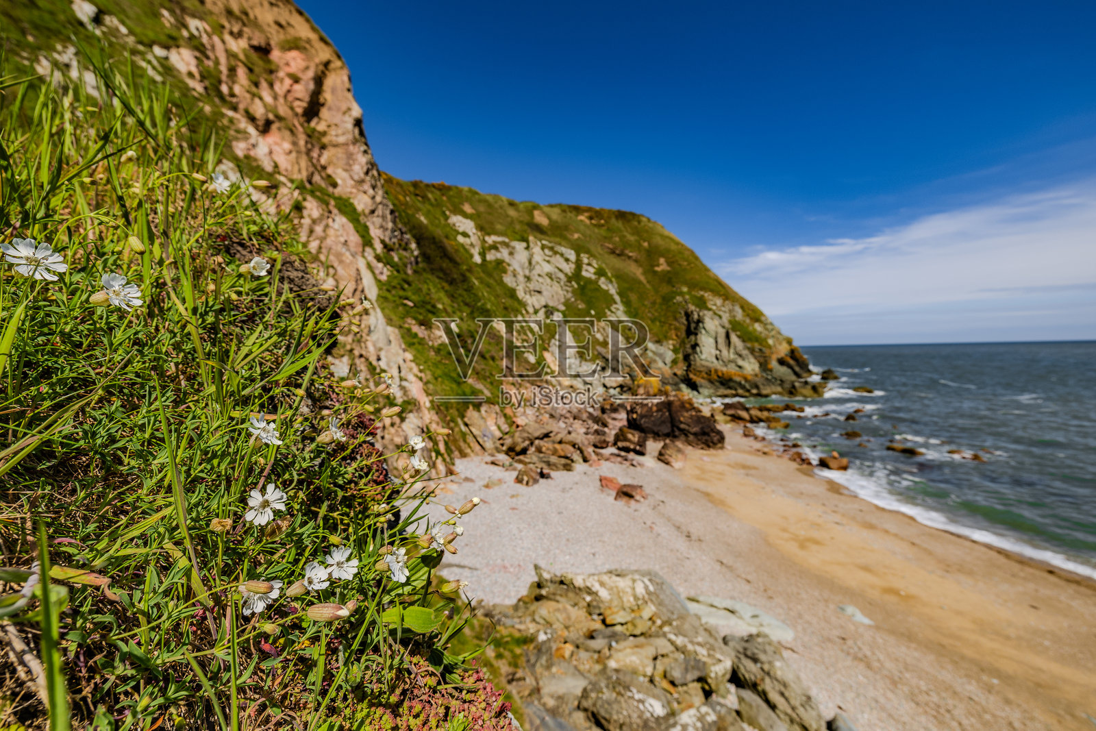 隐秘的小海滩照片摄影图片