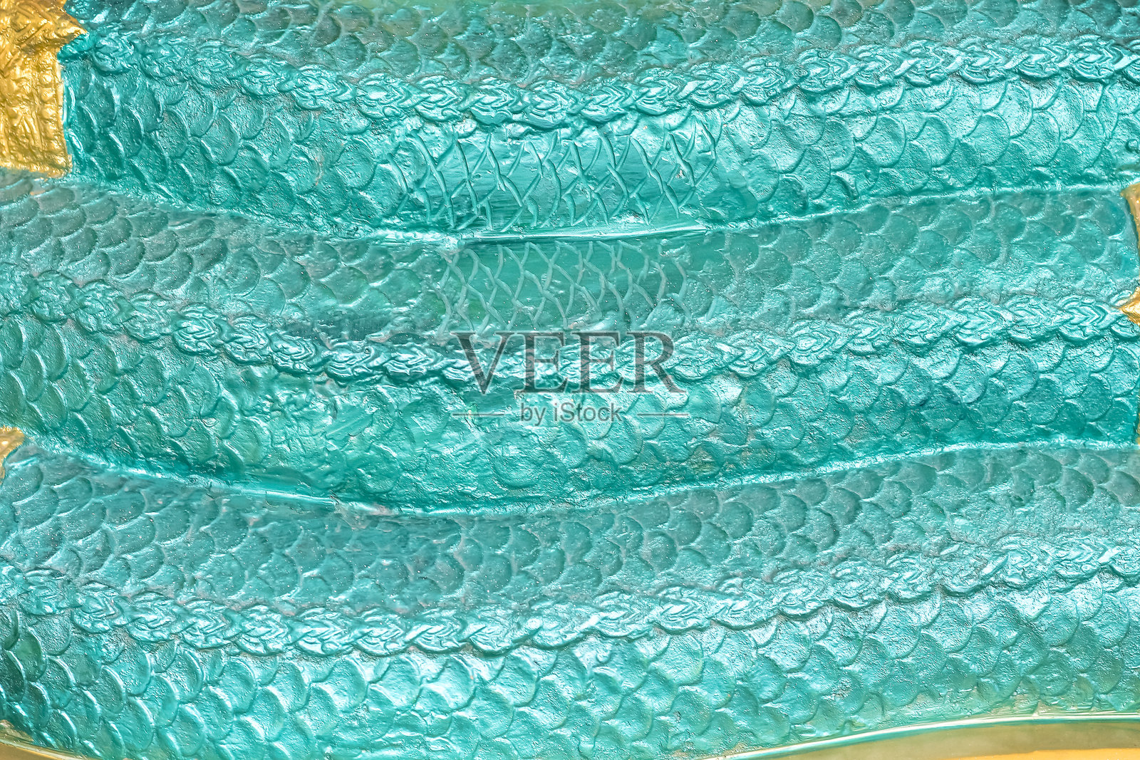 带有浅蓝绿色无缝图案的娜迦鳞片纹理抽象背景照片摄影图片