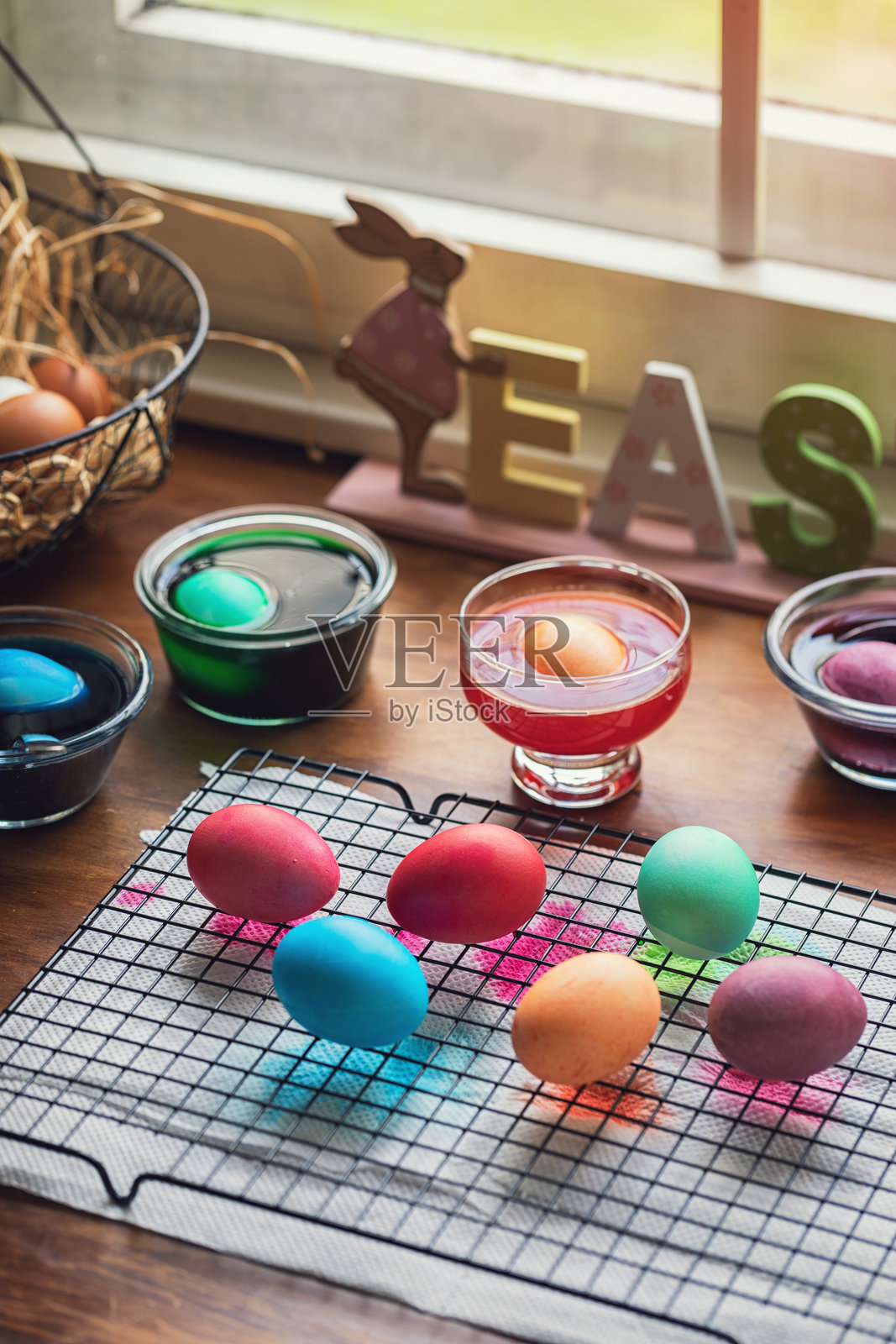 复活节假期的准备照片摄影图片