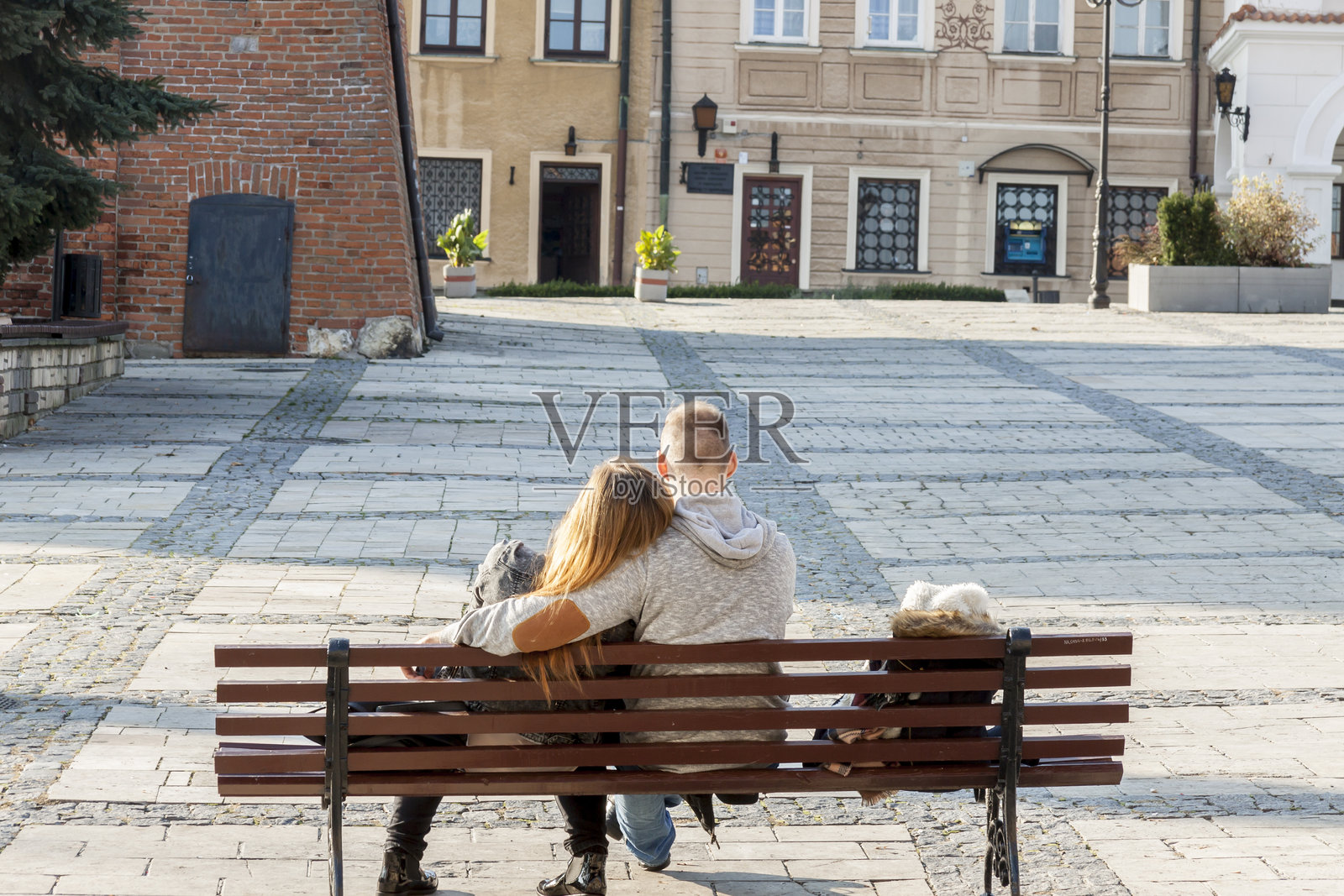 桑多梅日古镇。照片摄影图片