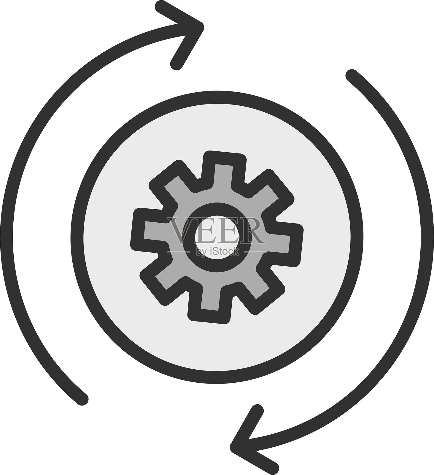 流程概述填充图标插画图片素材