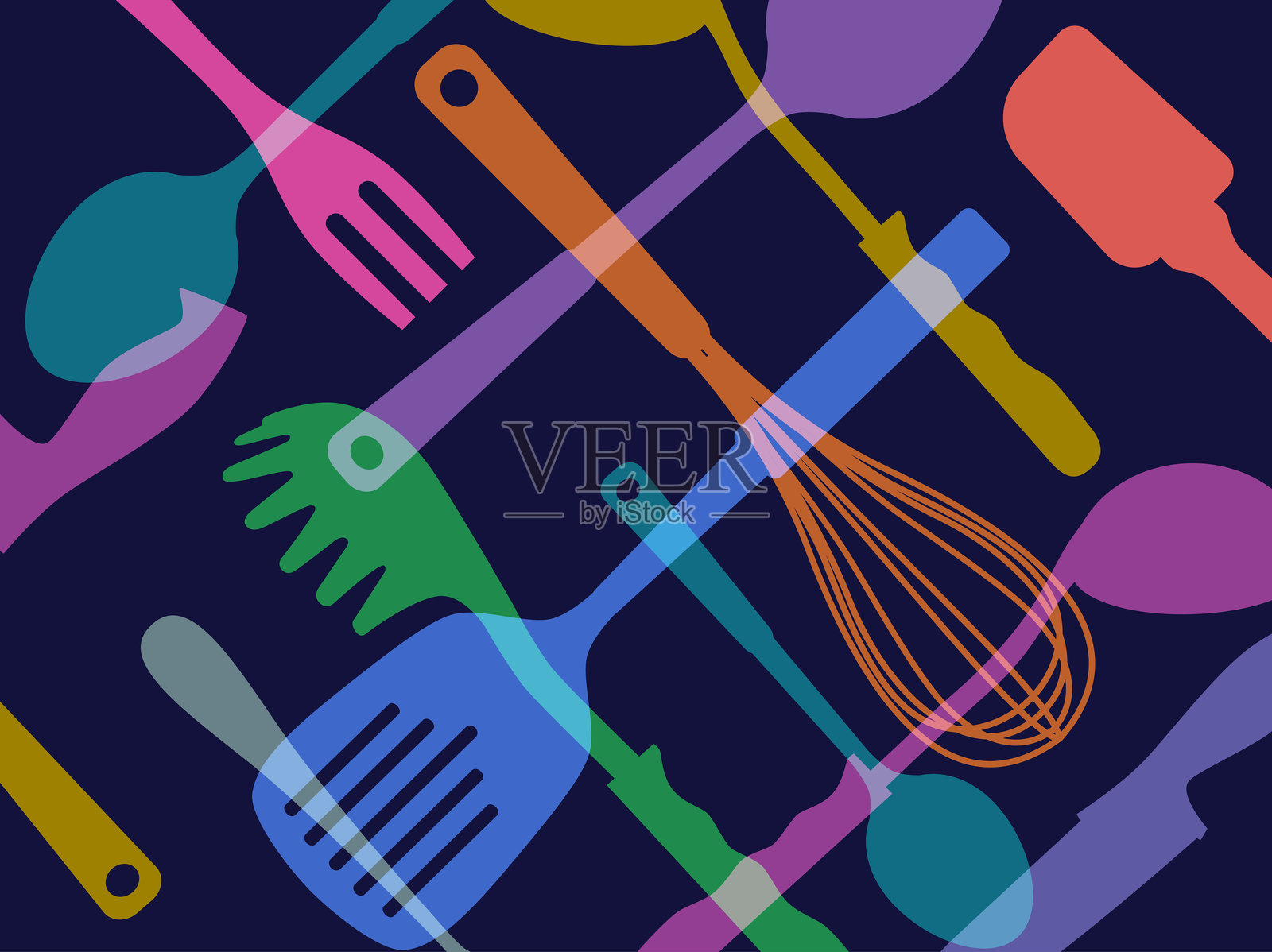 厨房烹饪用具插画图片素材