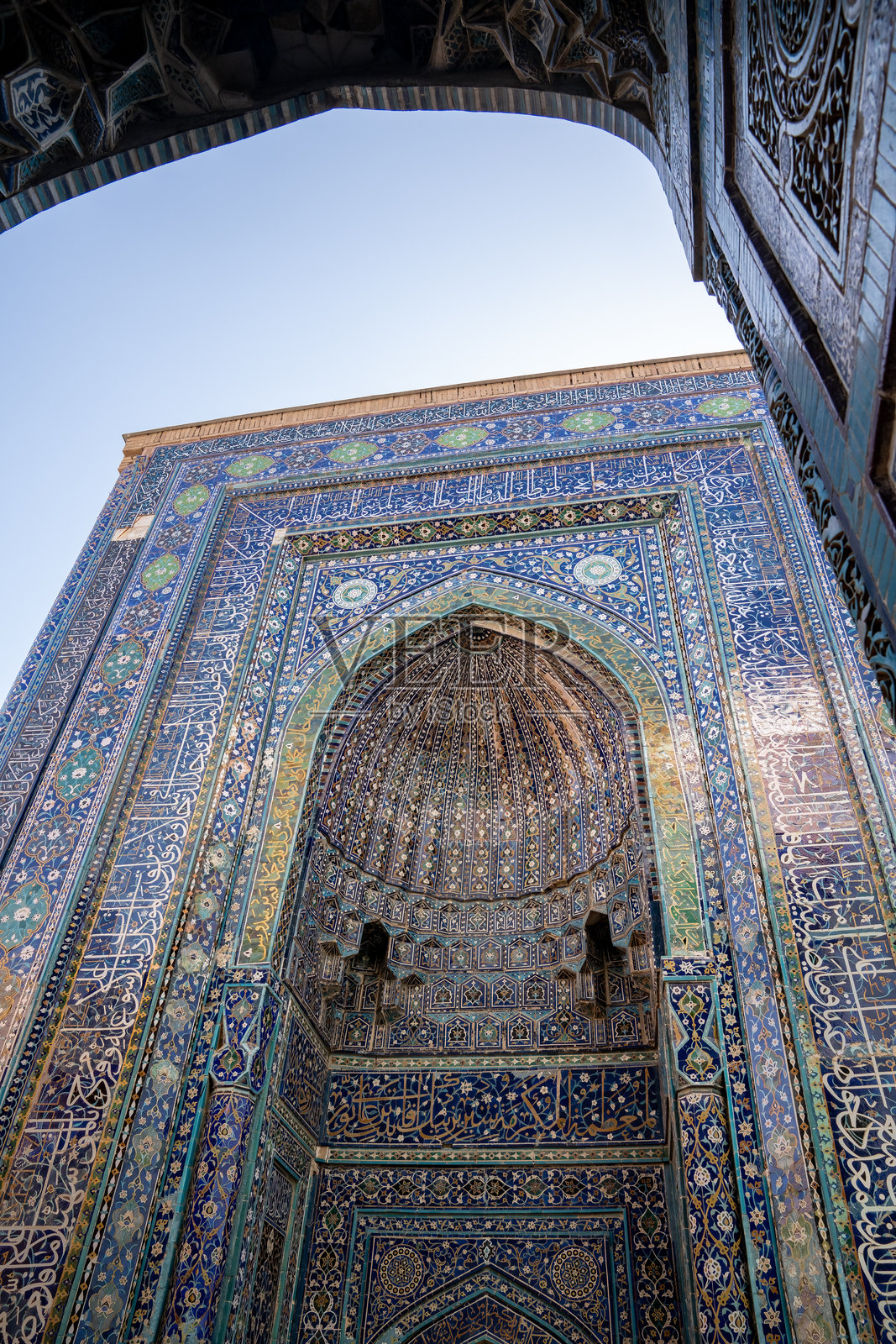 撒马尔罕，沙希·津达照片摄影图片