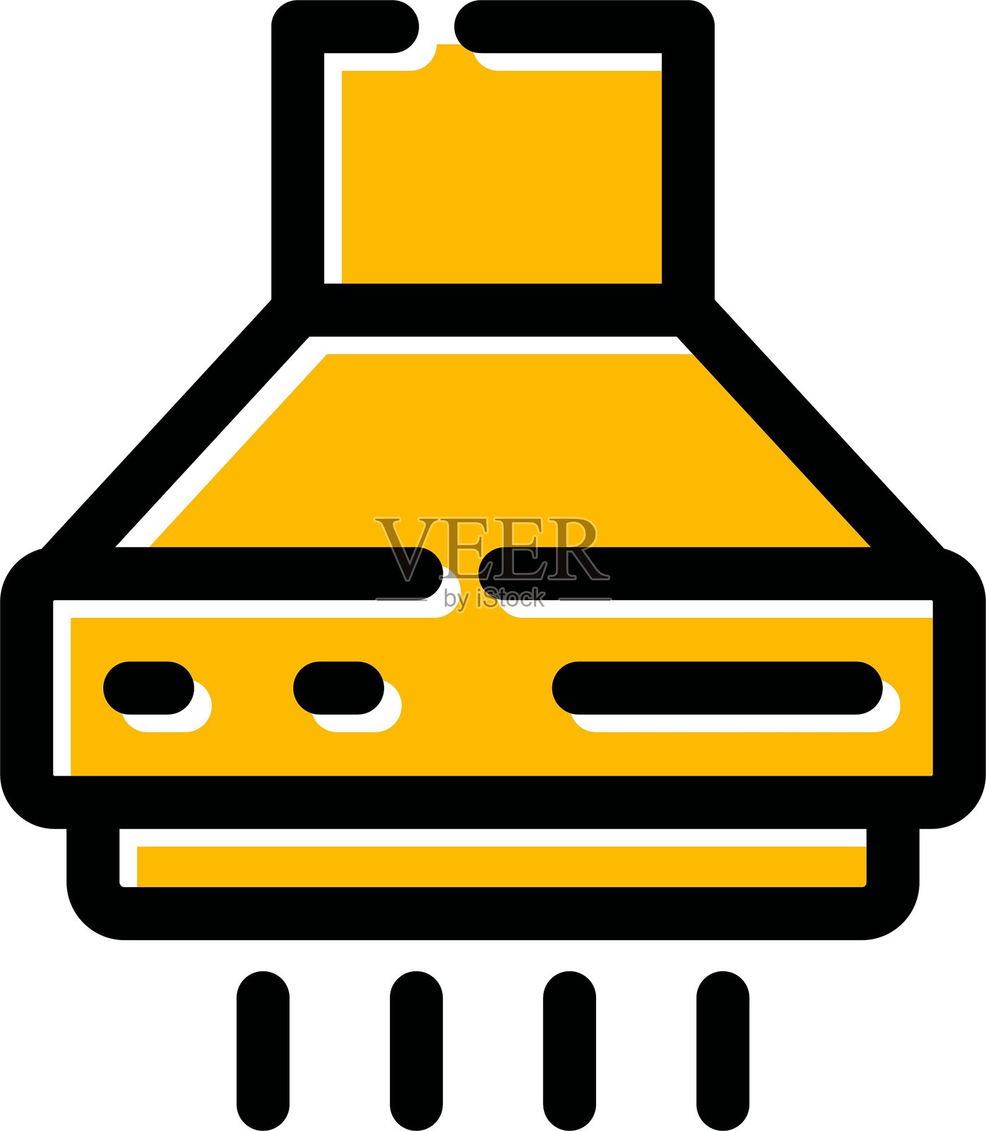 厨房油烟机图标插画图片素材