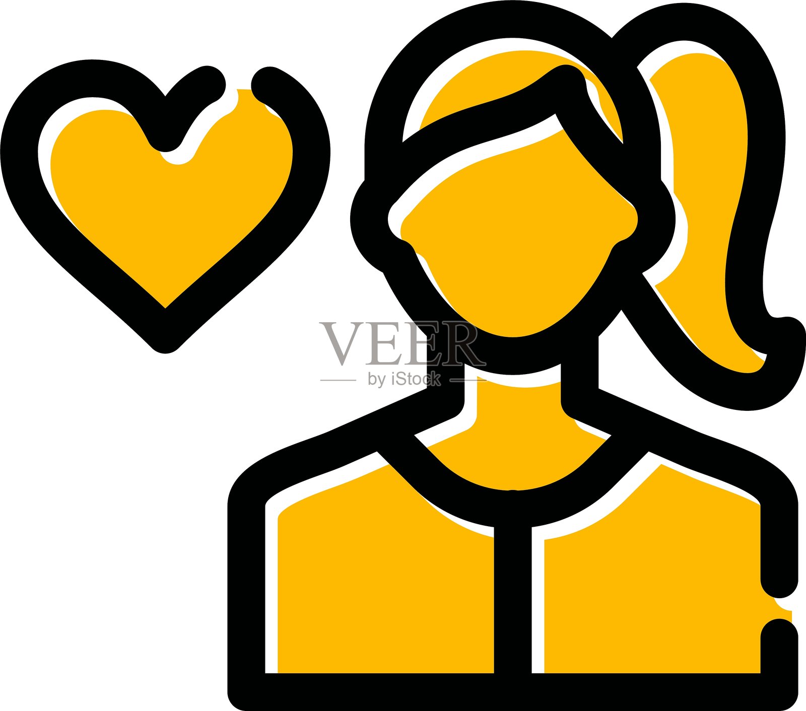 女性图标插画图片素材