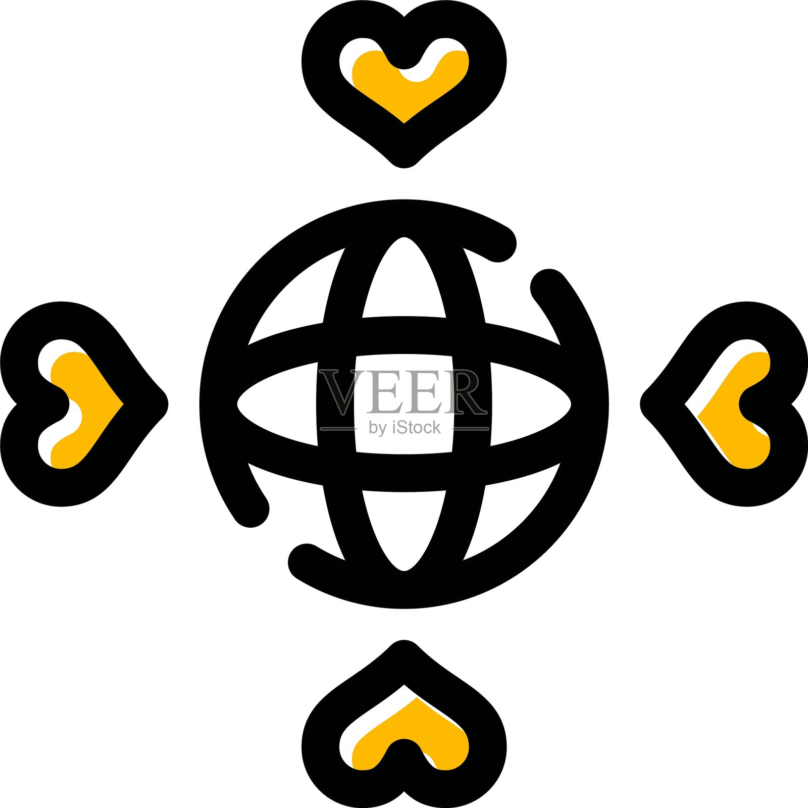 情人节图标插画图片素材