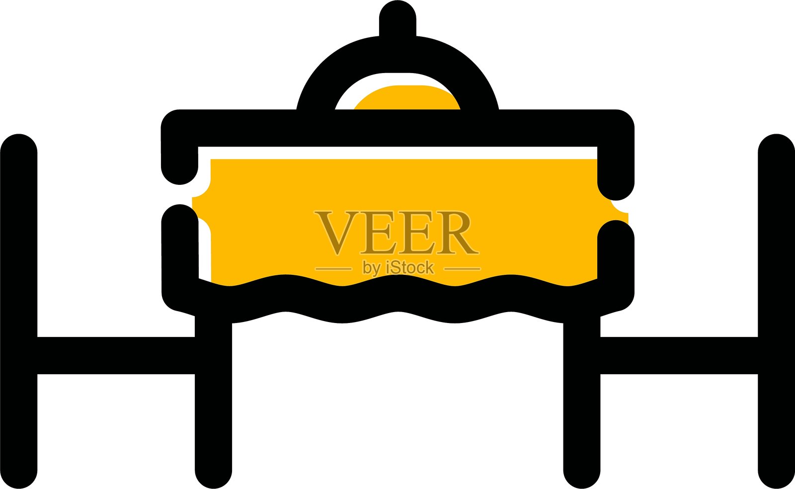 情人节桌子图标插画图片素材