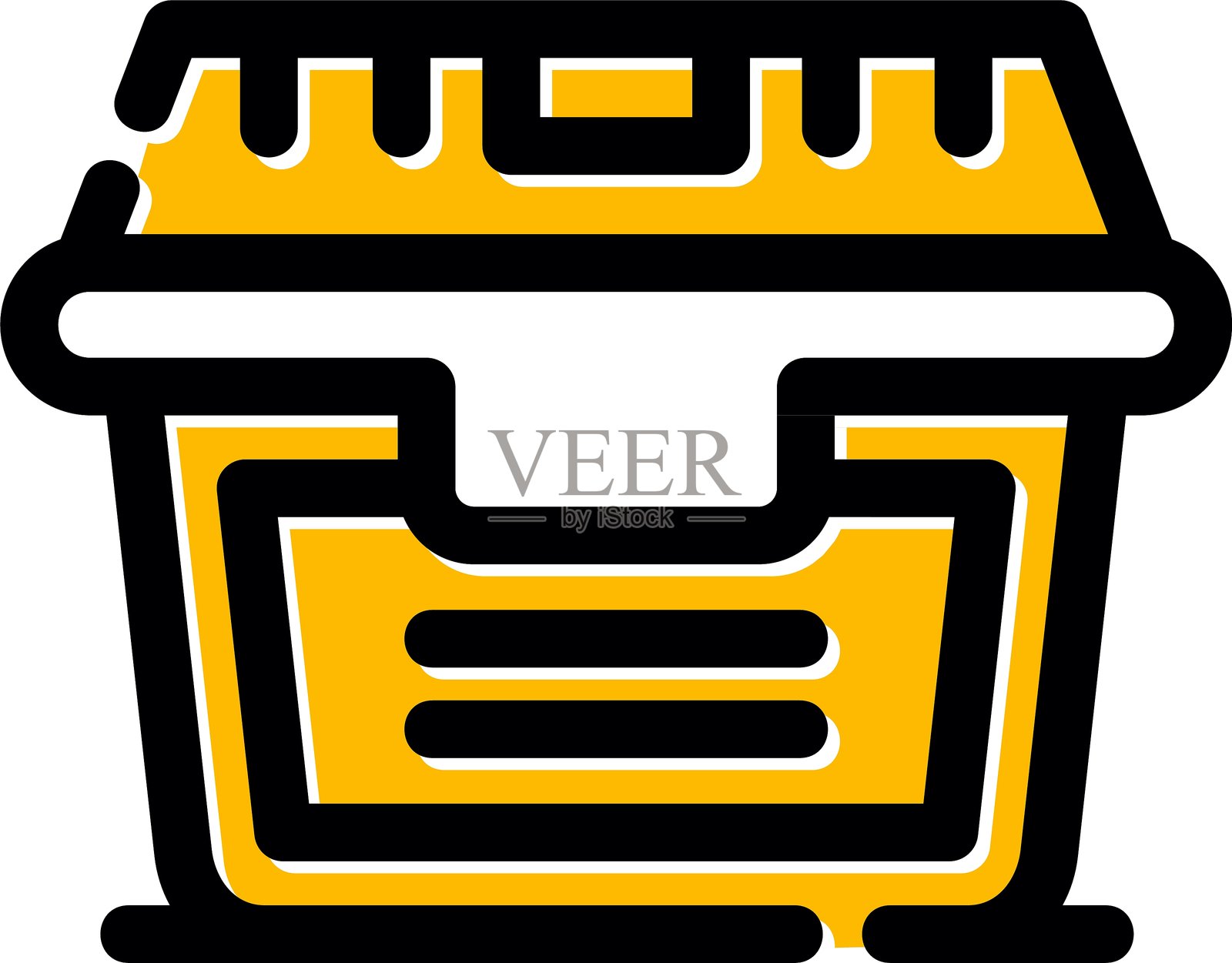 食品容器图标插画图片素材