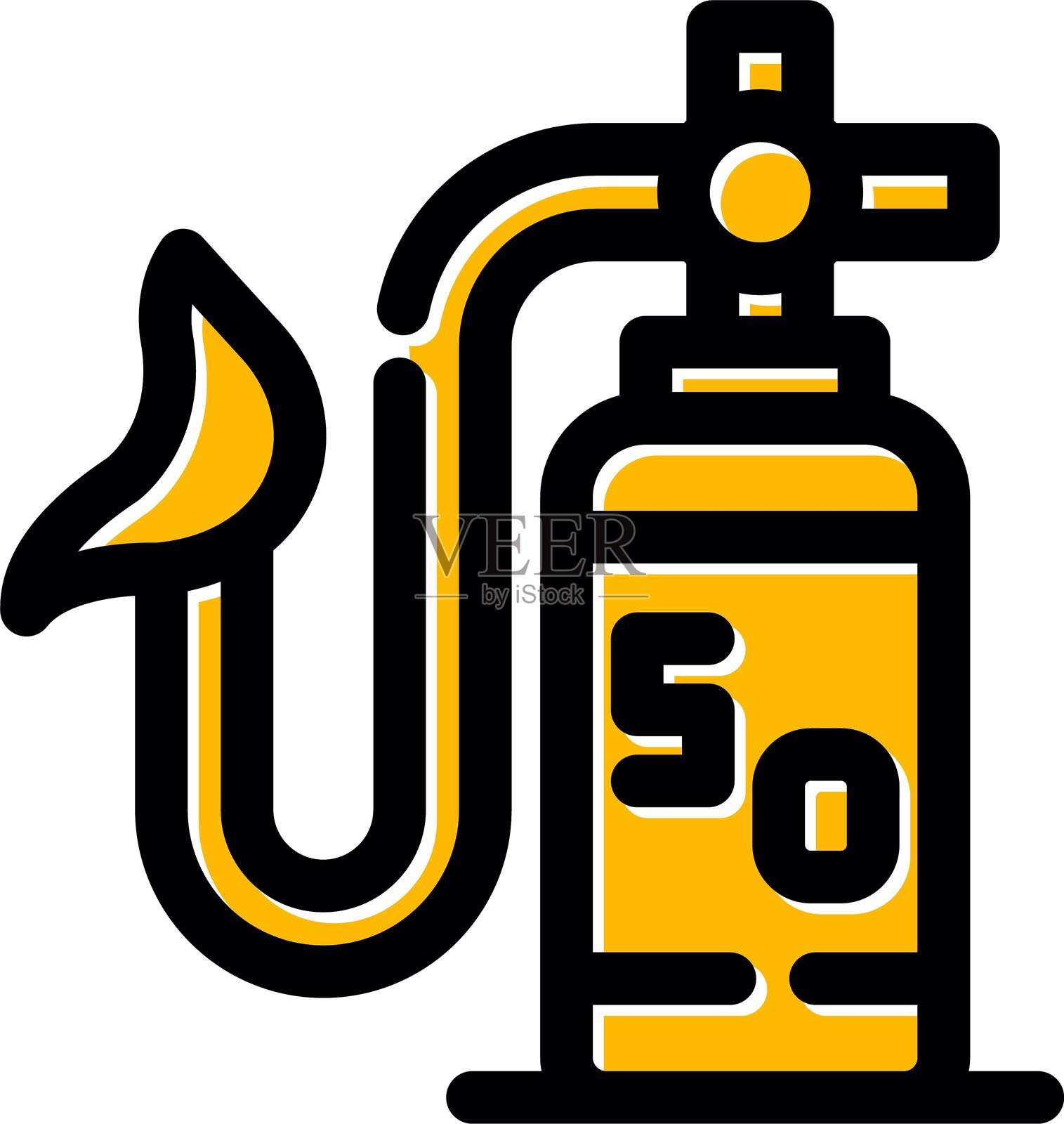 氧气面罩图标插画图片素材