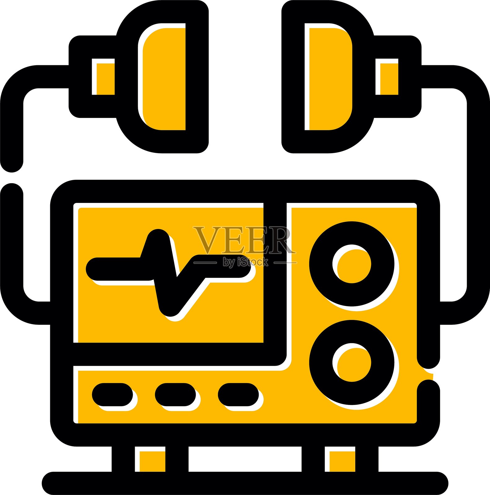 除颤器图标插画图片素材