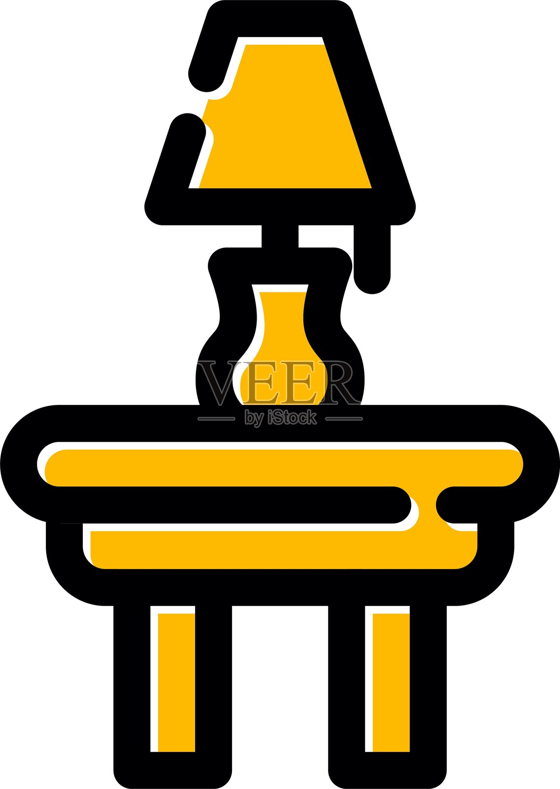 床头柜图标插画图片素材