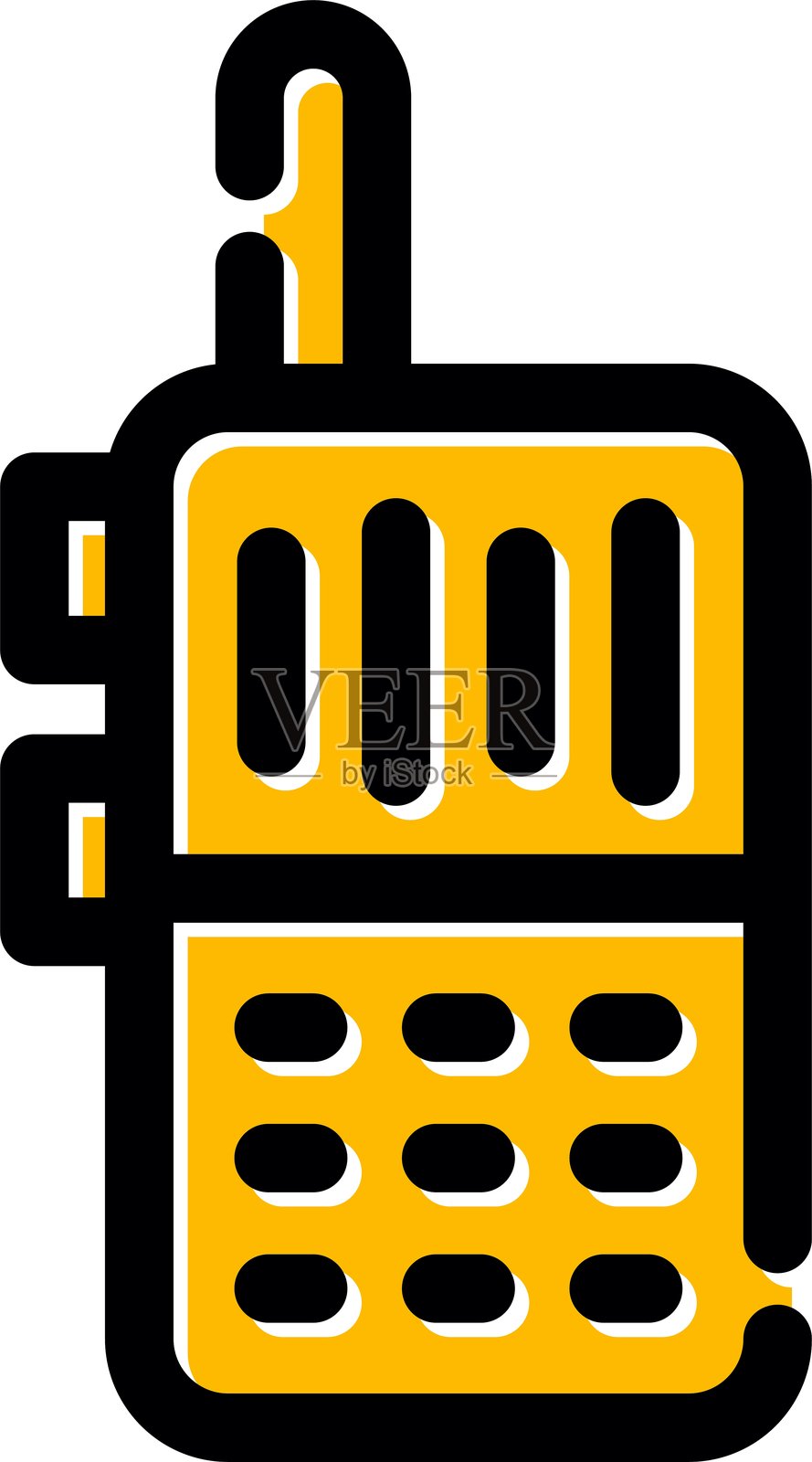 对讲机图标插画图片素材