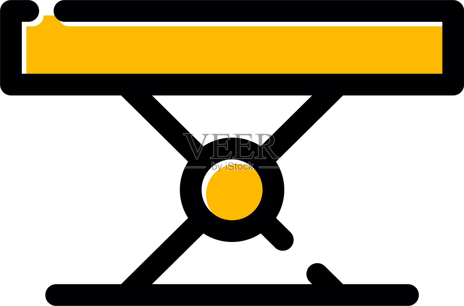 折叠桌图标插画图片素材