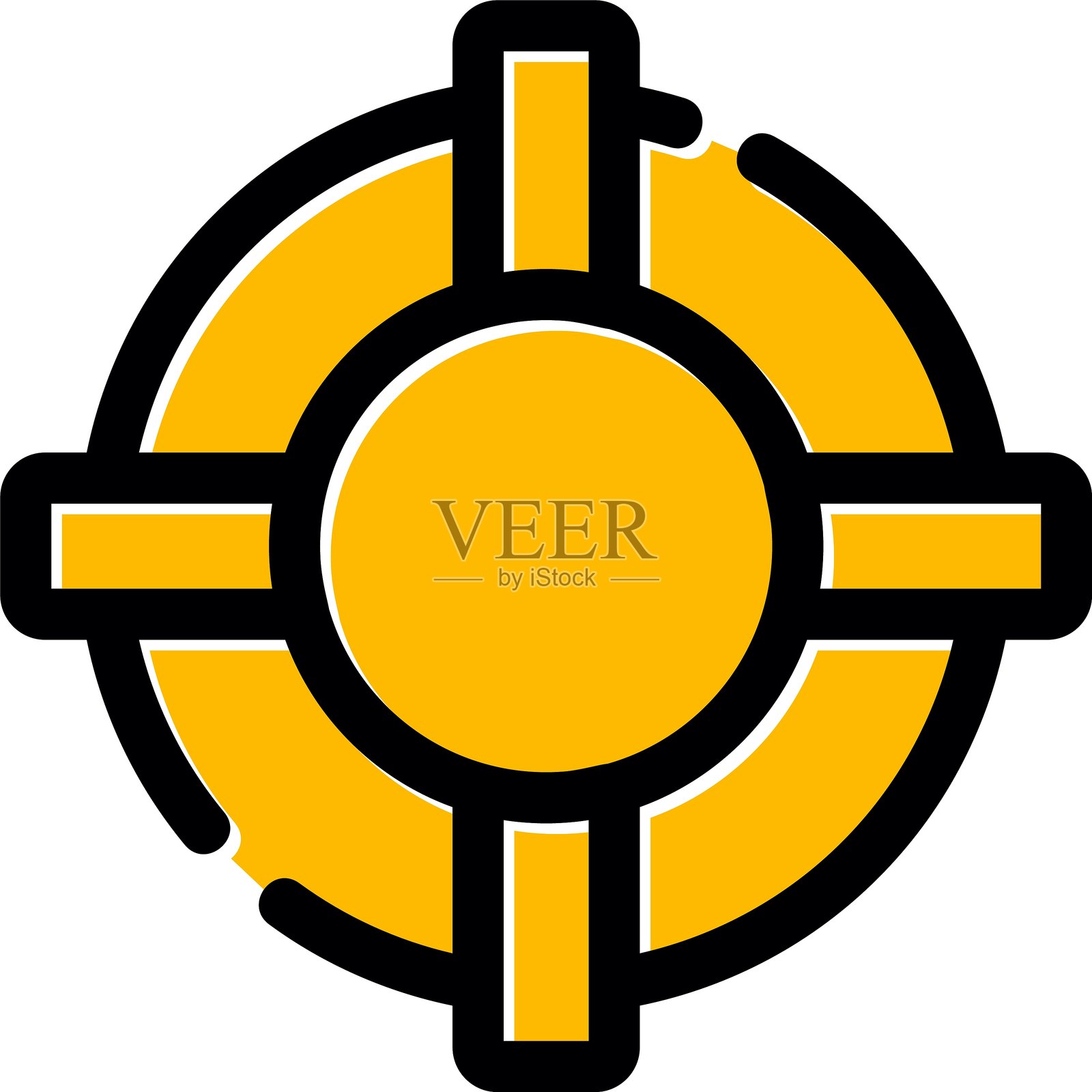 救生圈图标插画图片素材